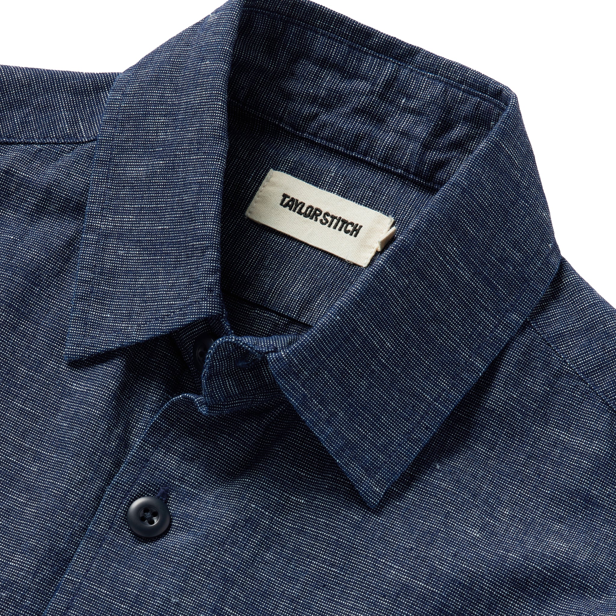 The Point Shirt in Indigo Slub - Image 5