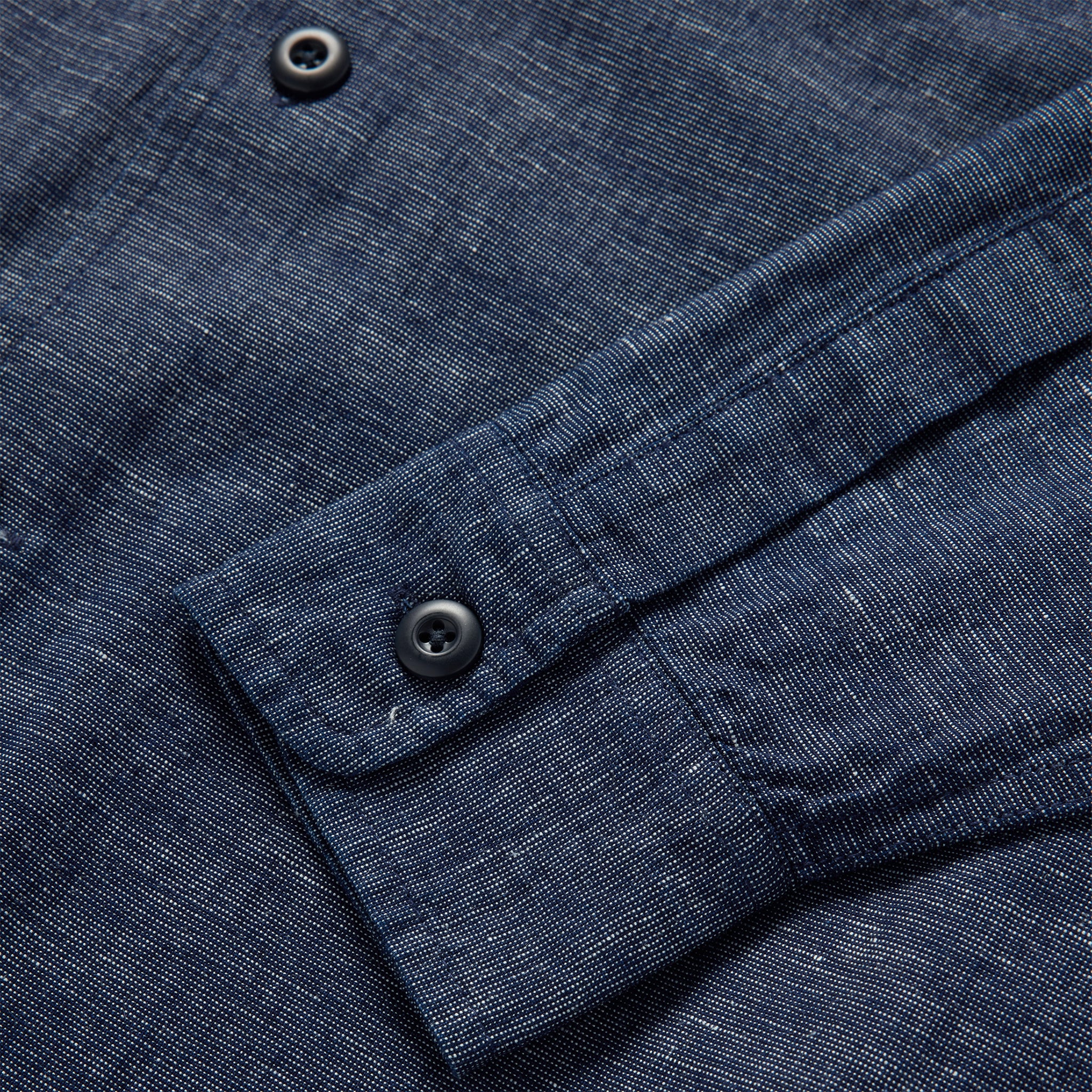 The Point Shirt in Indigo Slub - Image 6