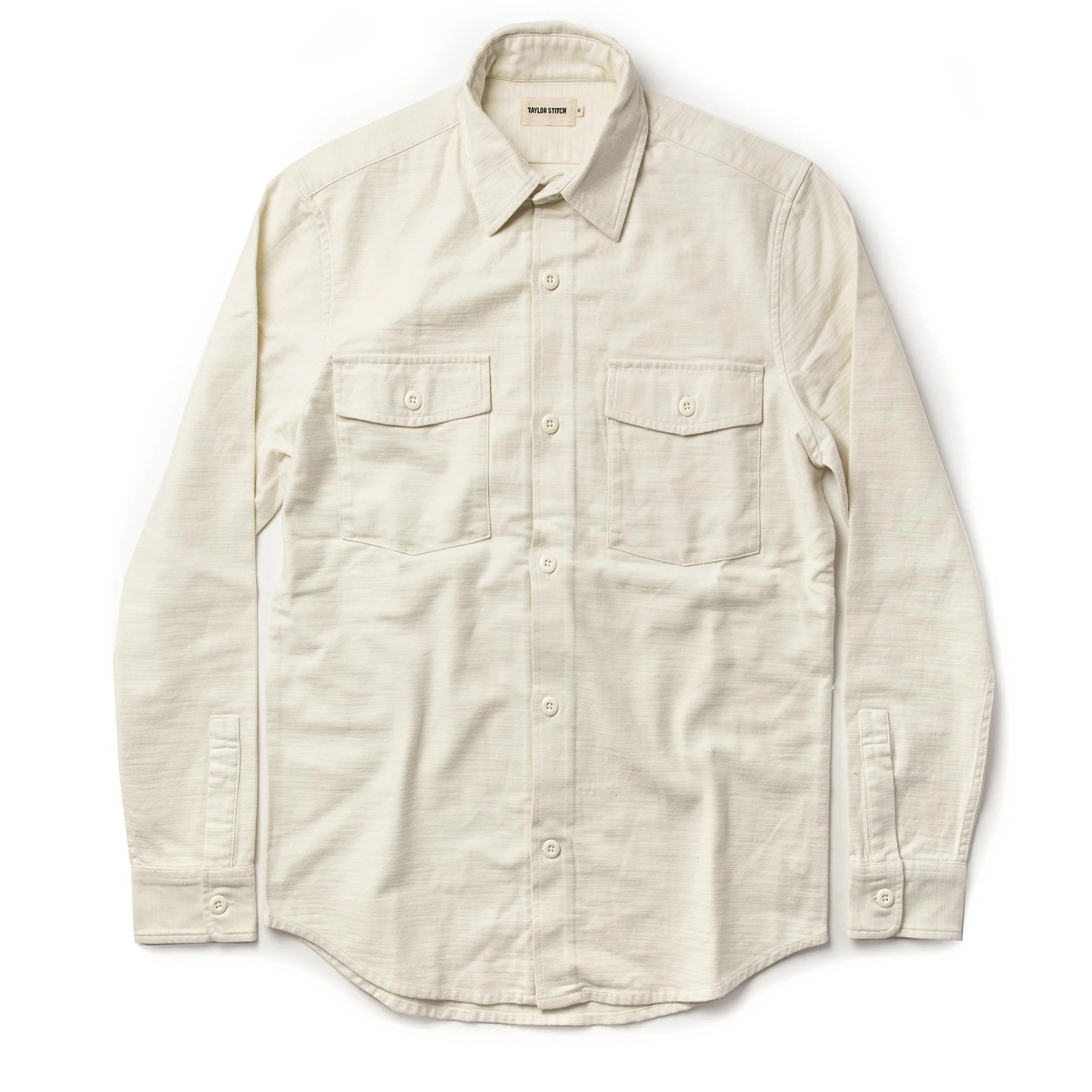 The Point Shirt in Natural Reverse Sateen - Image 10
