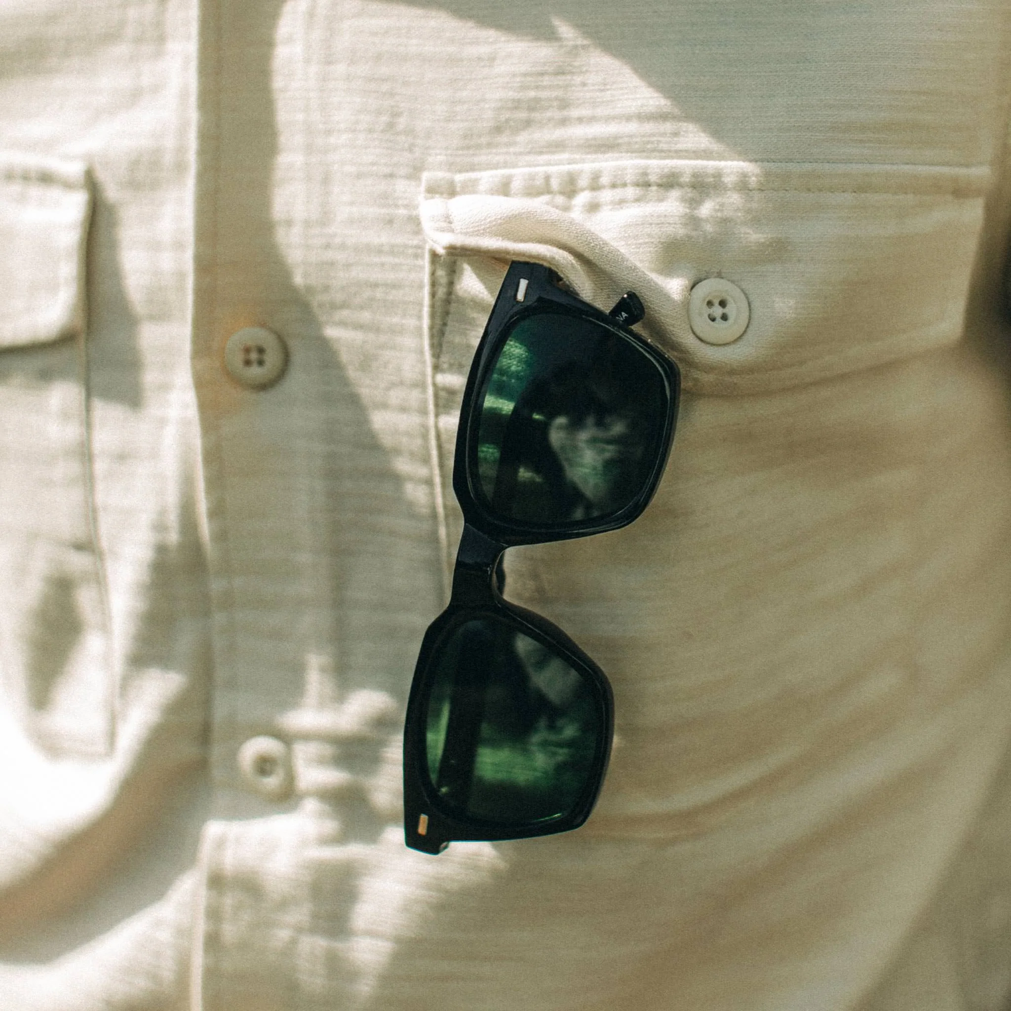 The Point Shirt in Natural Reverse Sateen - Image 4