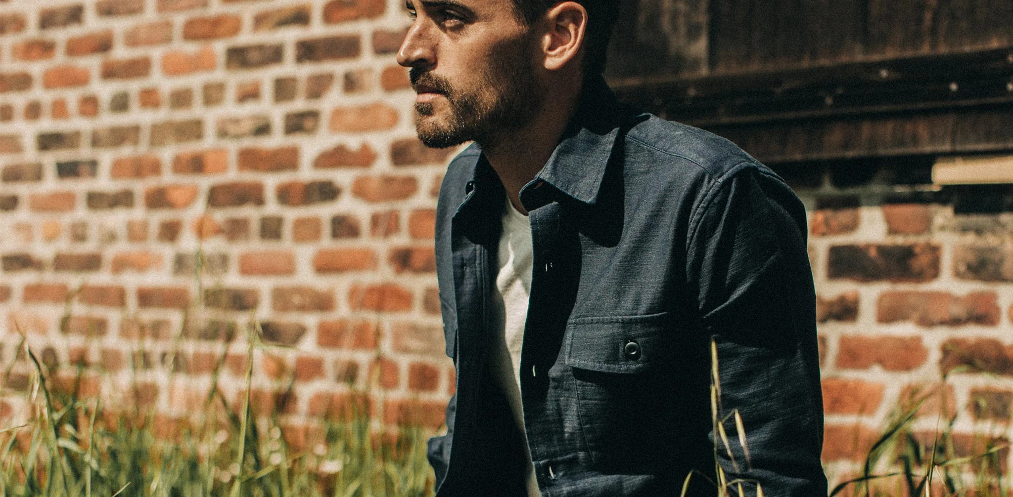 The Point Shirt in Navy Reverse Sateen - Image 11