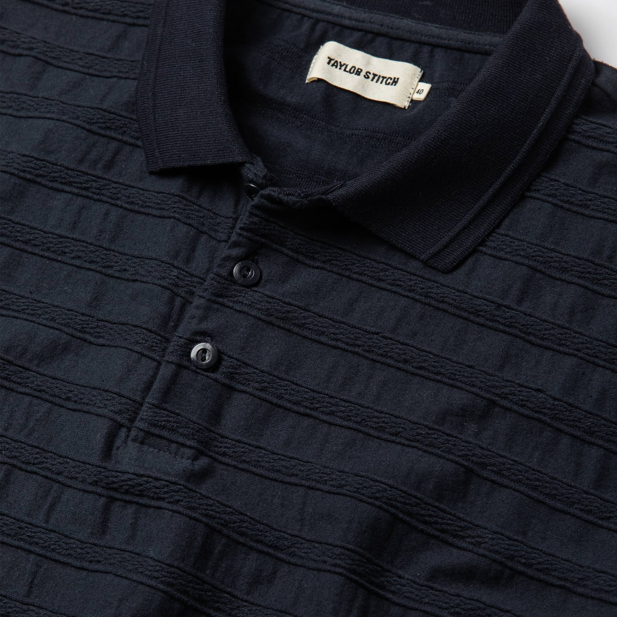The Polo in Dark Navy Jacquard - Image 6
