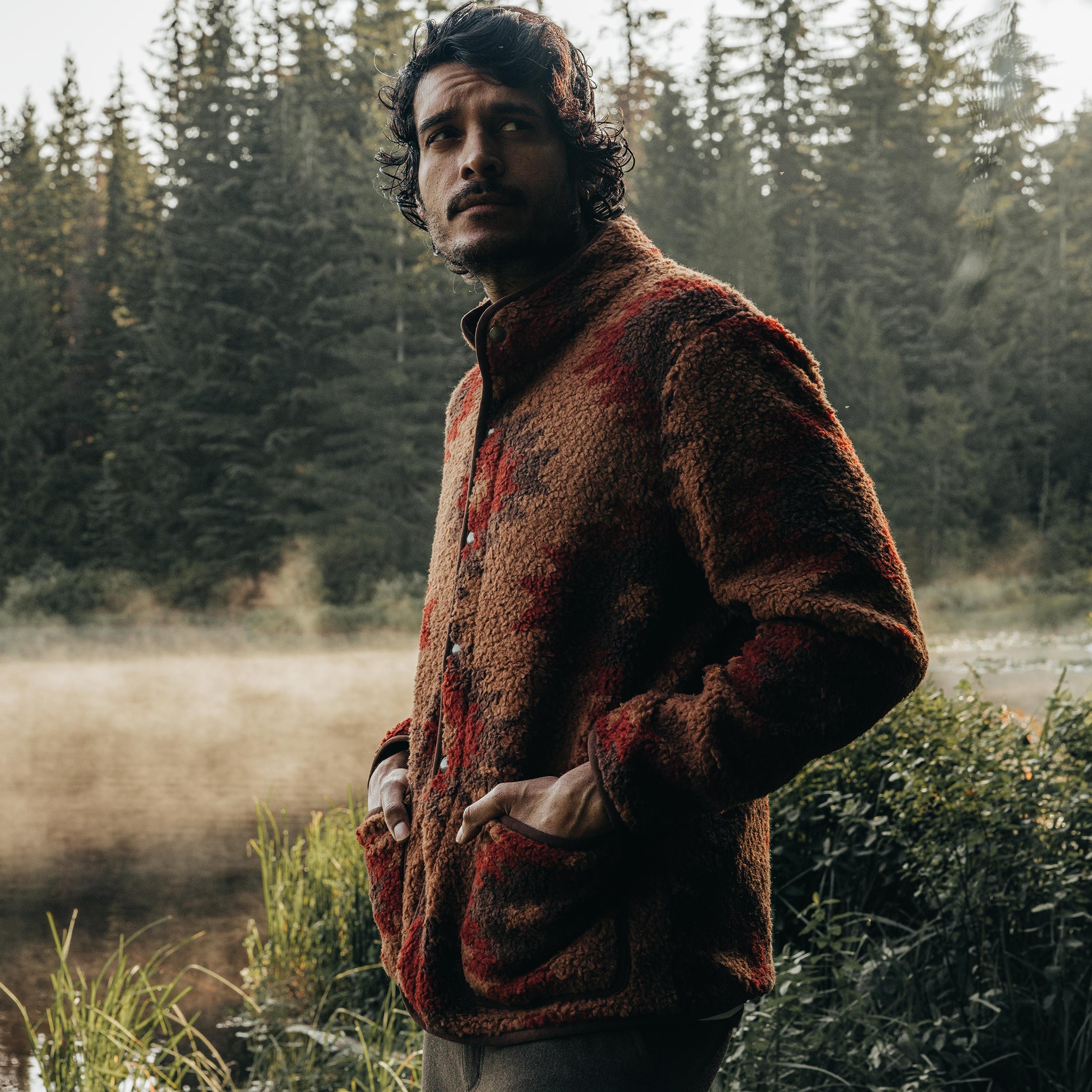 The Port Jacket in Khaki Kilim - Image 2