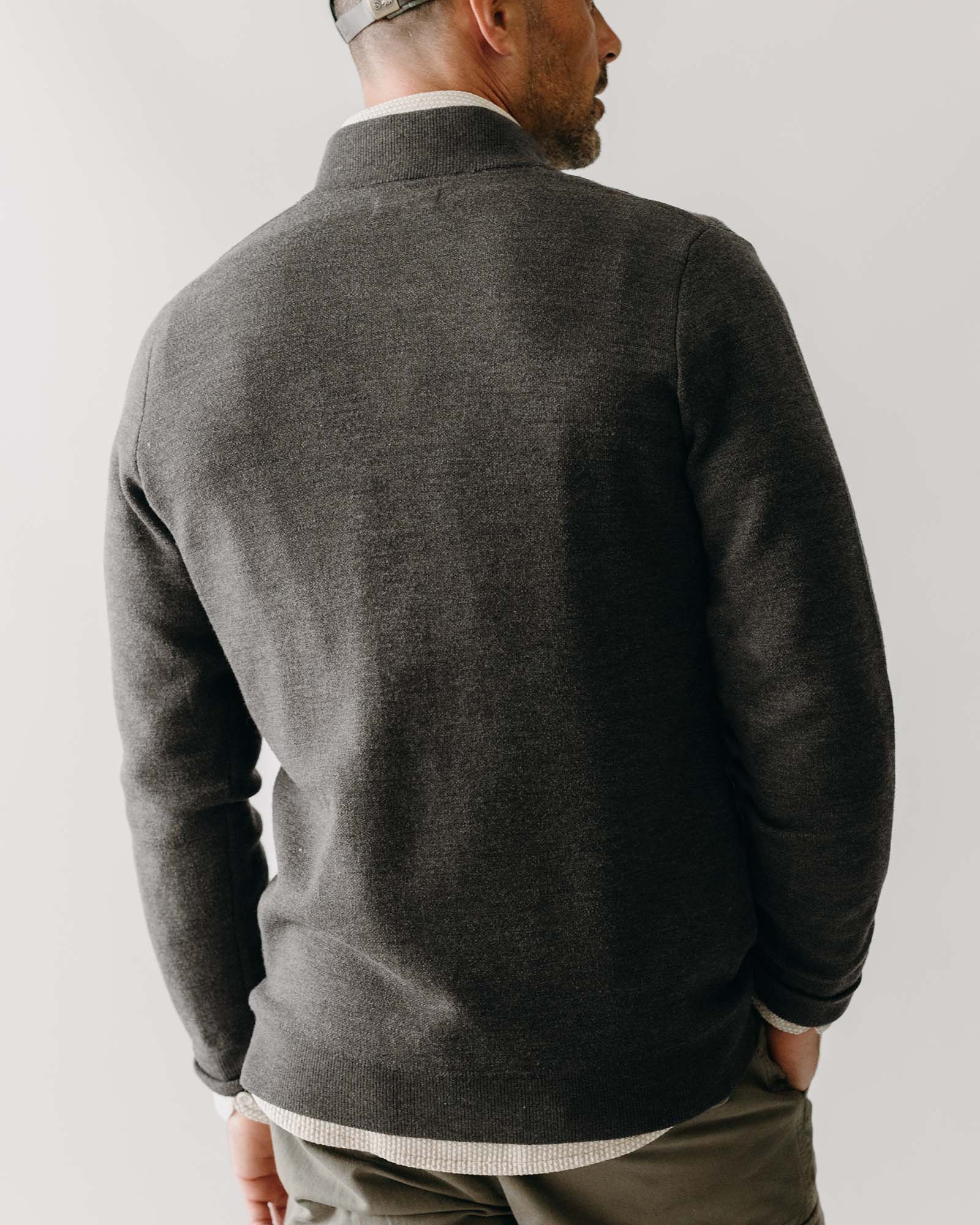 The Portola Bomber in Heather Loden Merino - Image 5