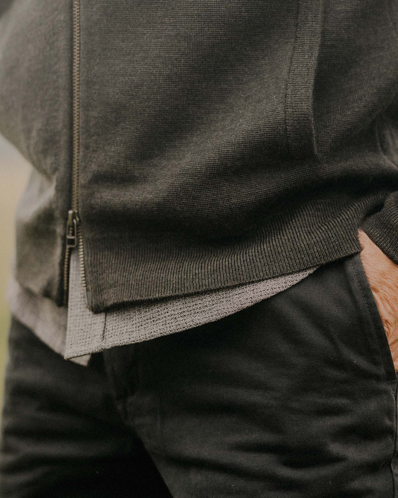 The Portola Hoodie in Heather Loden Merino - Image 4
