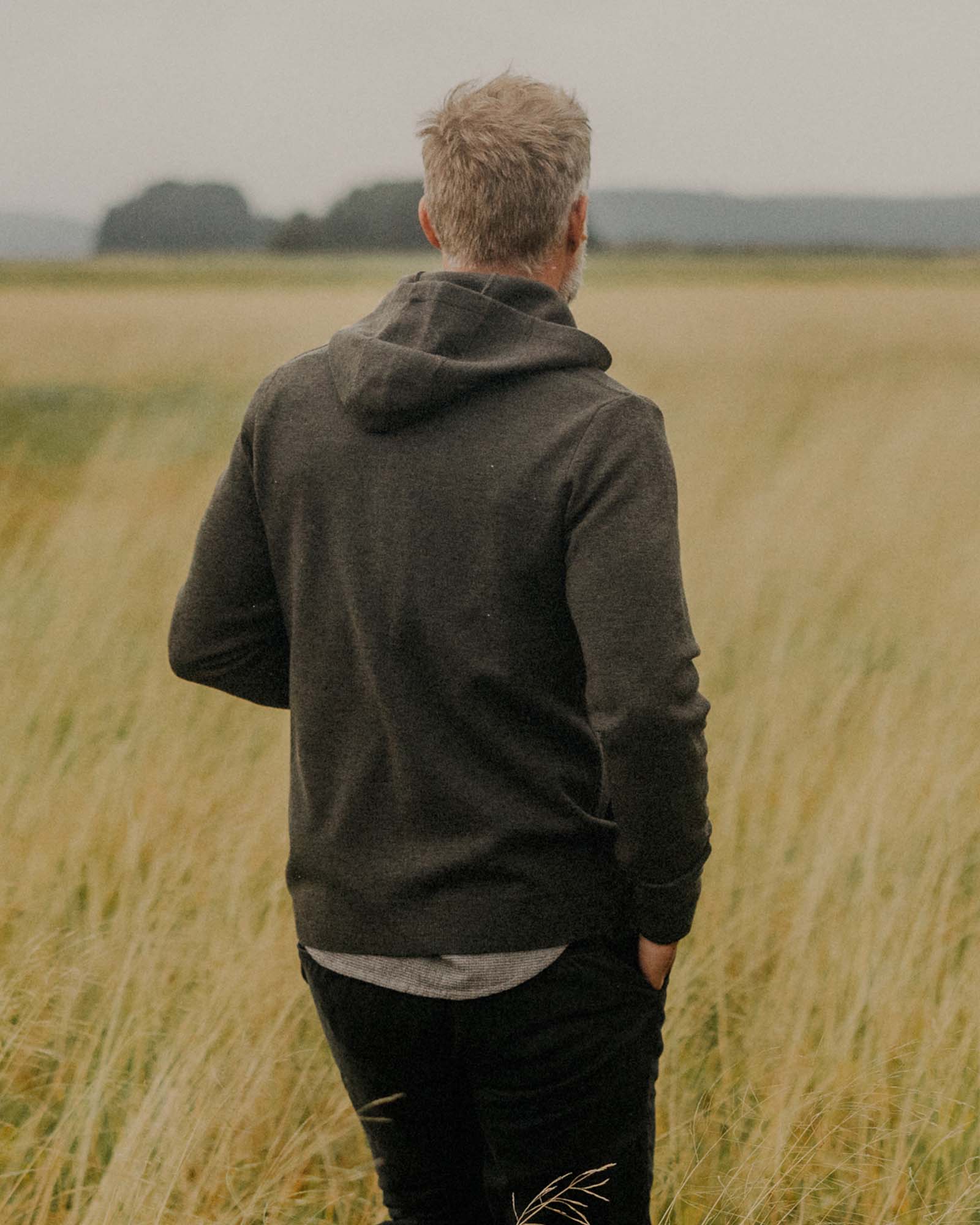 The Portola Hoodie in Heather Loden Merino - Image 5