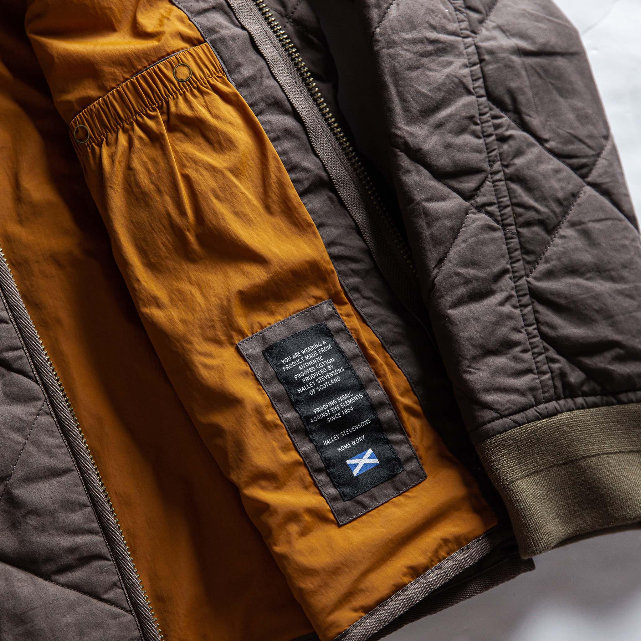 The Quilted Bomber Jacket in Espresso - Image 6