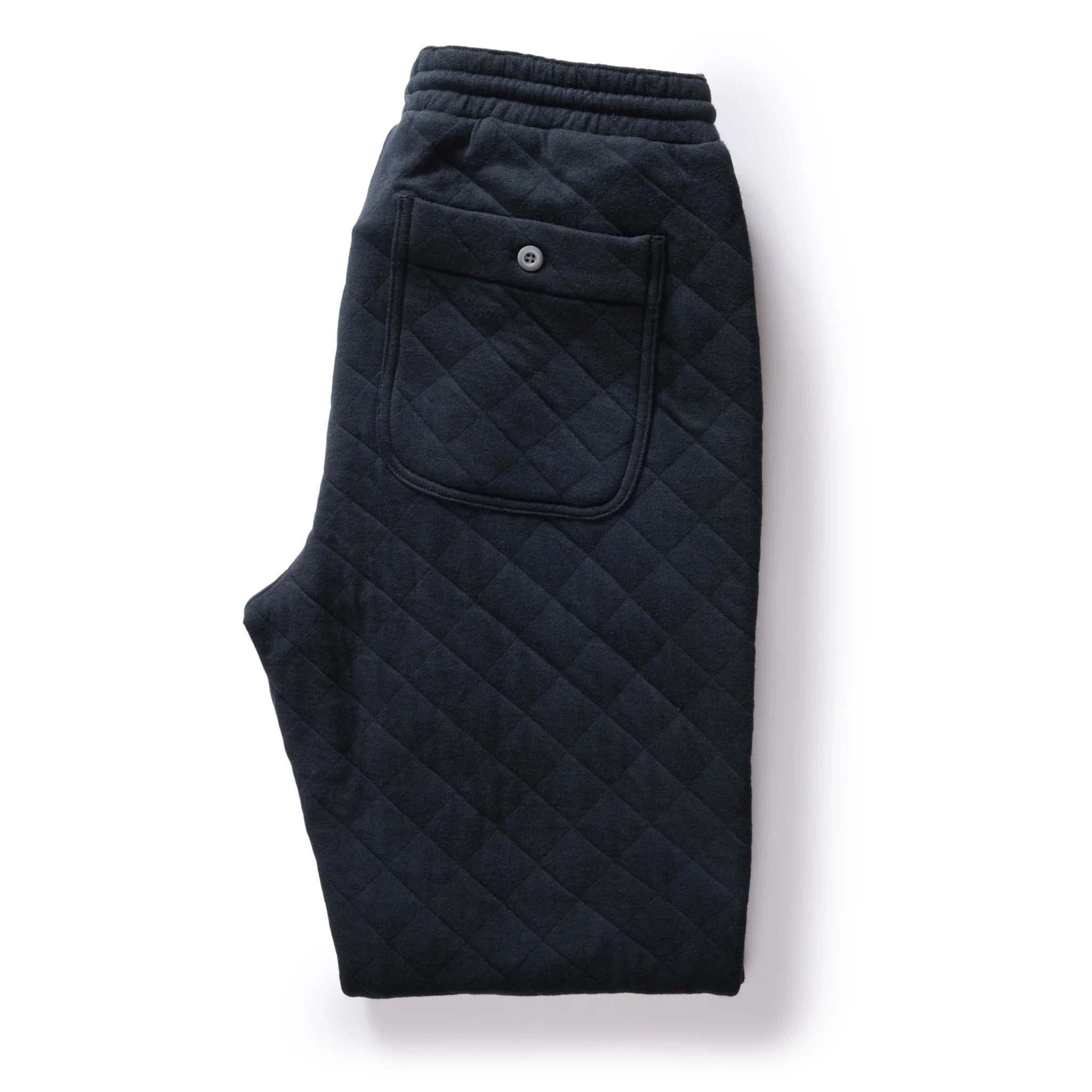 The Quilted Jersey Pant in Midnight Heather - Image 6