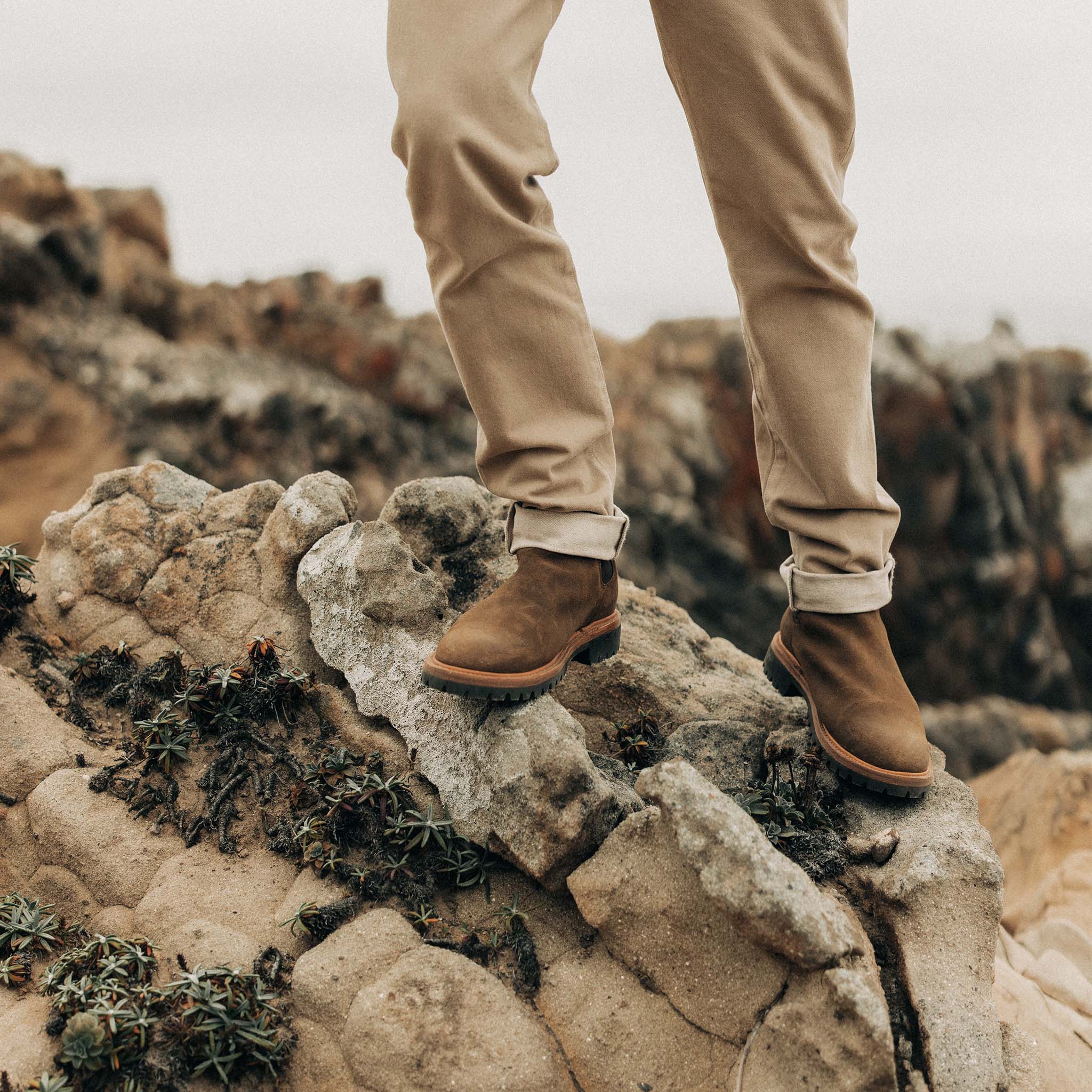 The Ranch Boot in Golden Brown Waxed Suede - Image 4