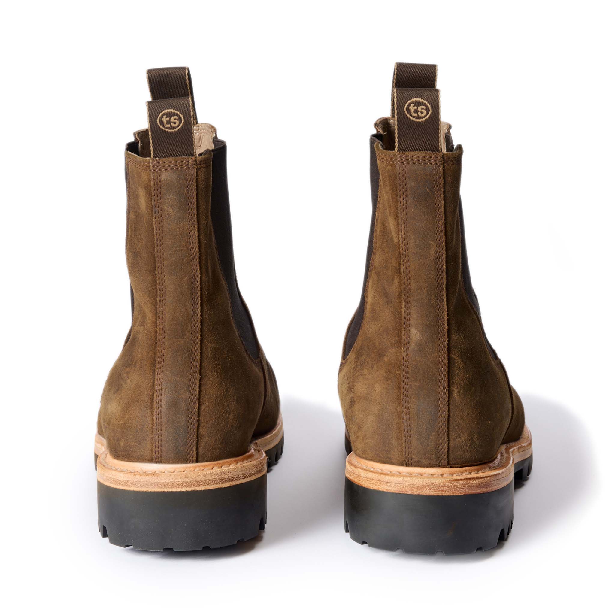The Ranch Boot in Golden Brown Waxed Suede - Image 8