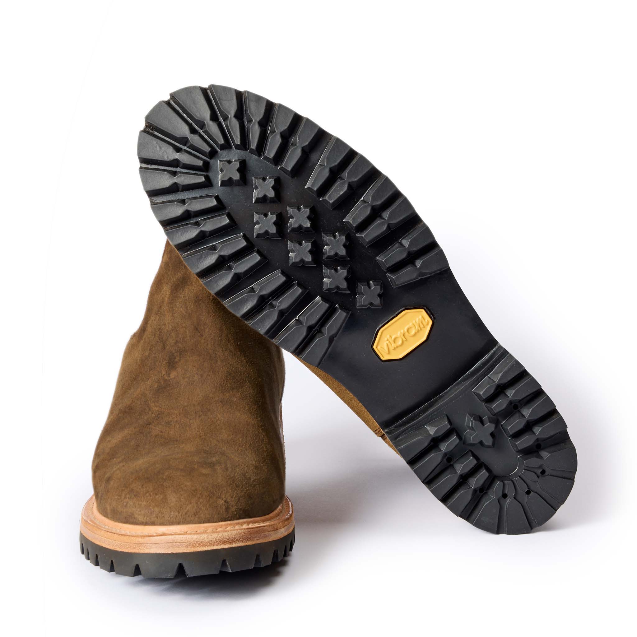The Ranch Boot in Golden Brown Waxed Suede - Image 9