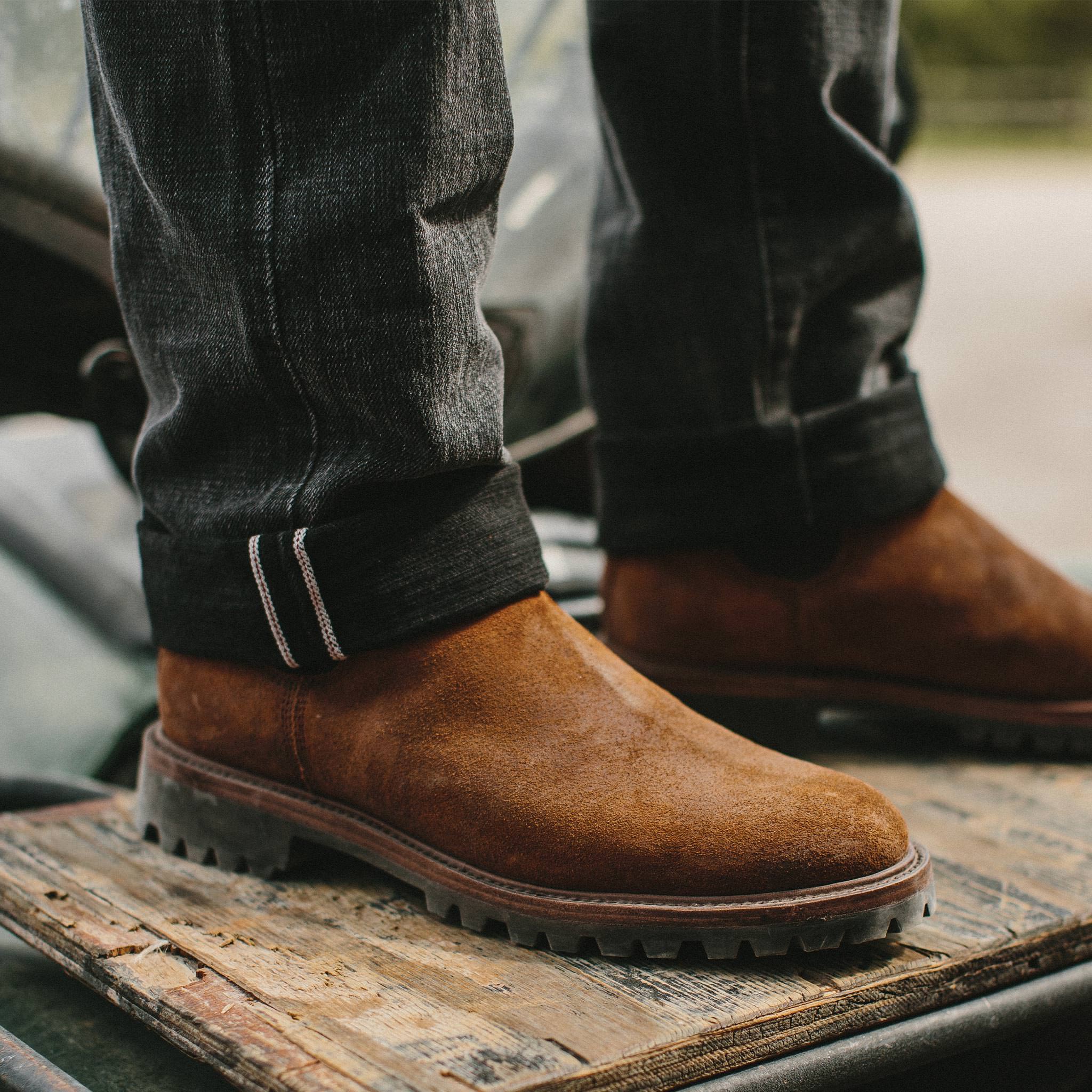 The Ranch Boot in Redwood Waxed Suede - Image 3
