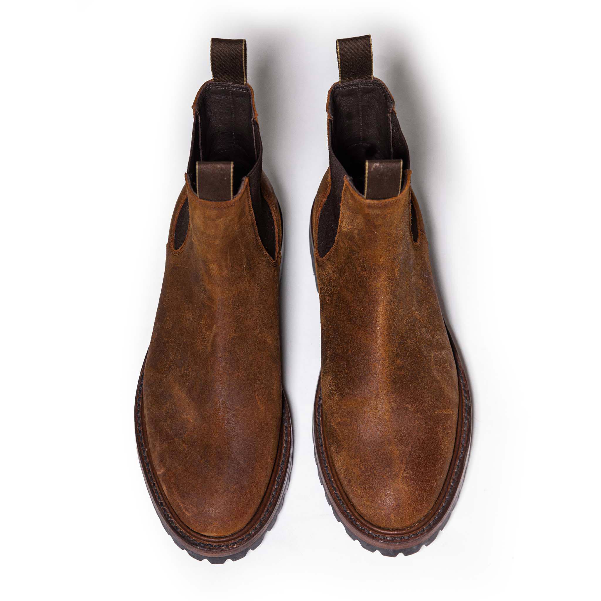 The Ranch Boot in Redwood Waxed Suede - Image 6