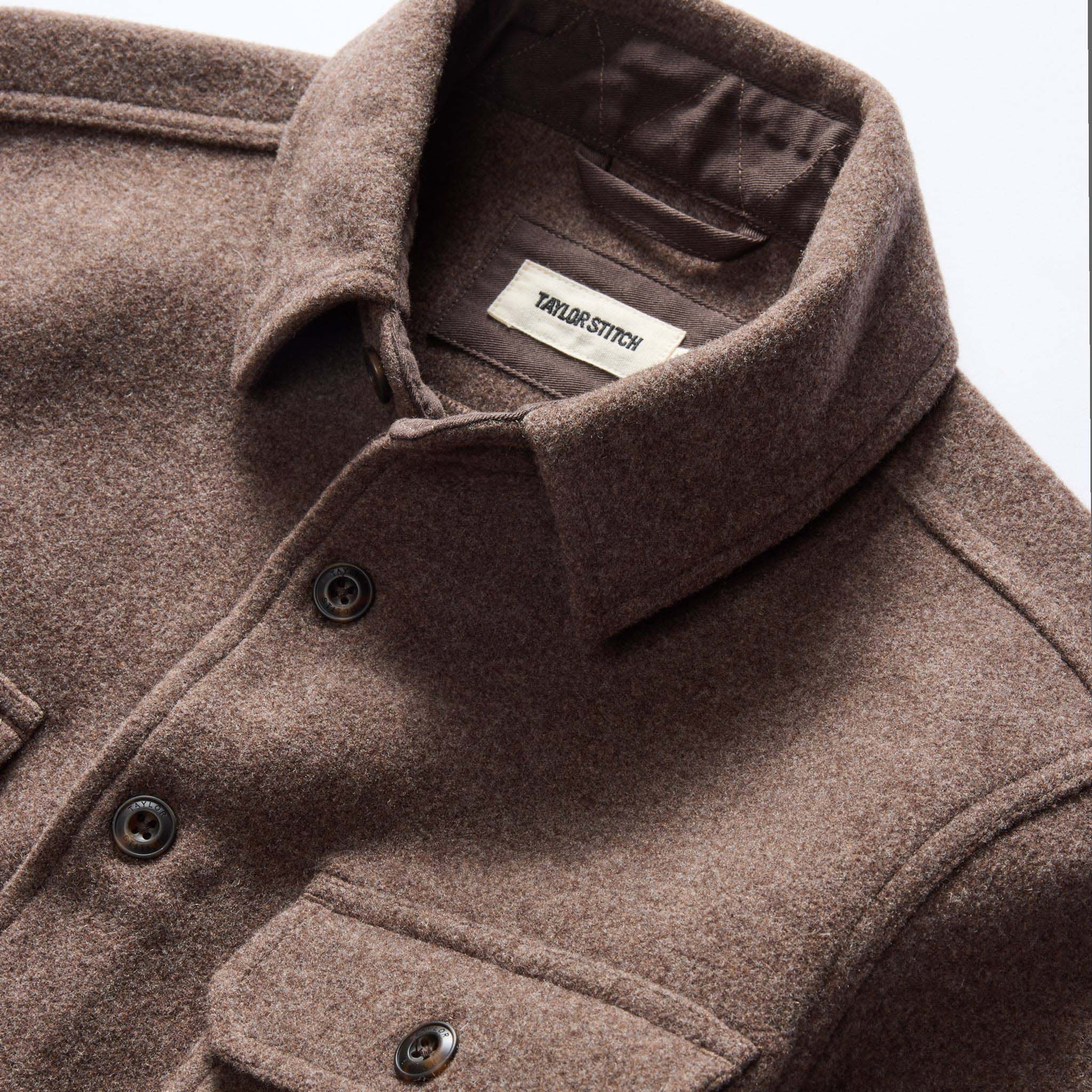 The Ranger Shirt in Sable Heather Blanket Stripe Wool - Image 8