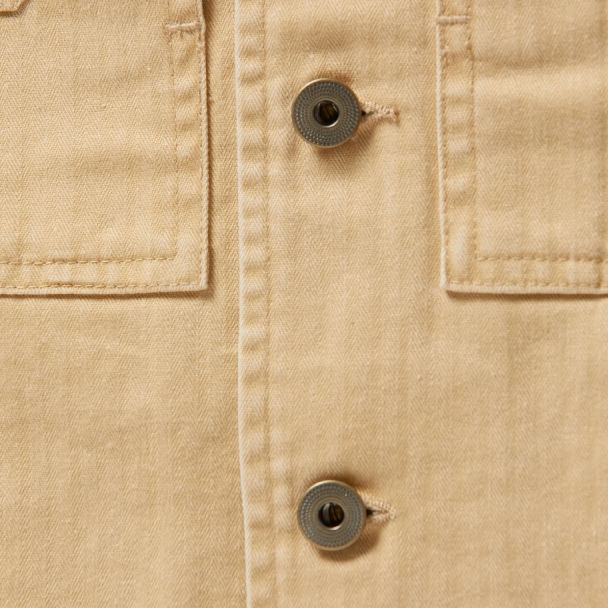 The Reserve Shirt in Khaki Herringbone - Image 8