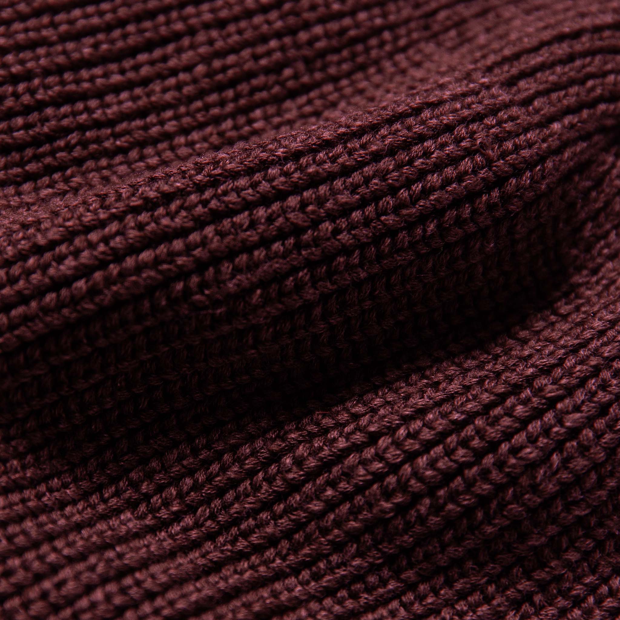 The Rib Beanie in Burgundy Heather - Image 6