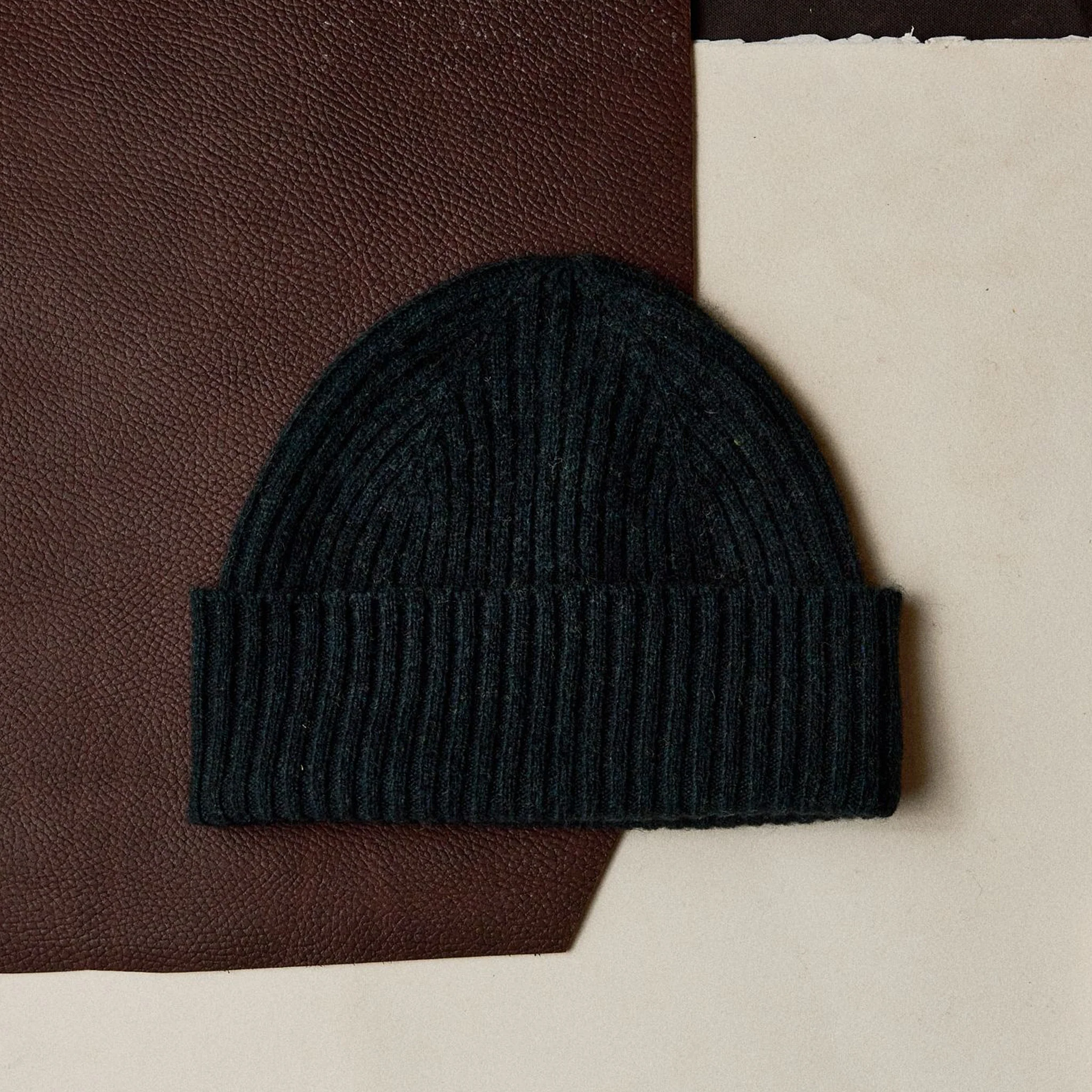 The Rib Beanie in Dark Spruce - Image 2