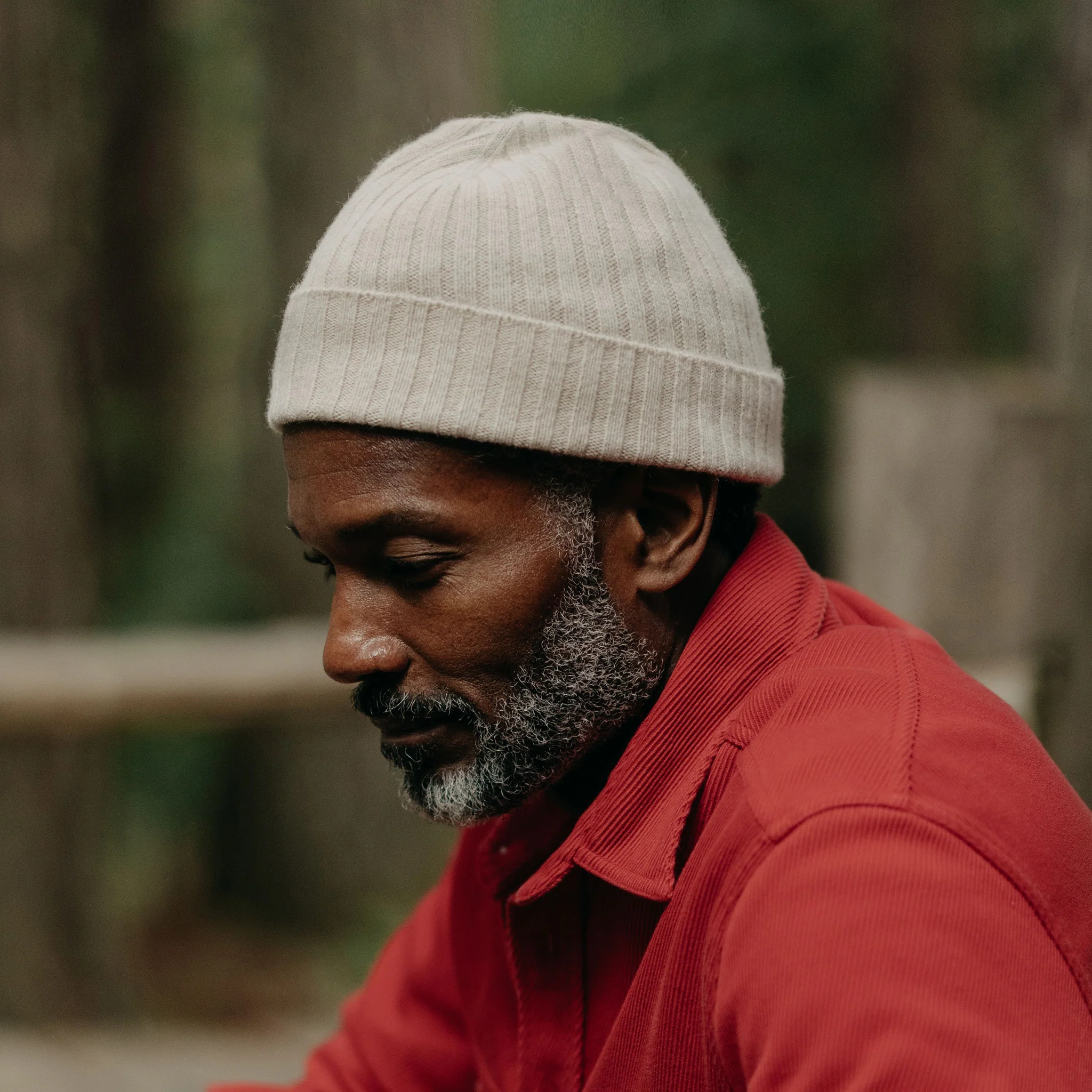 The Rib Beanie in Oat Heather - Image 2
