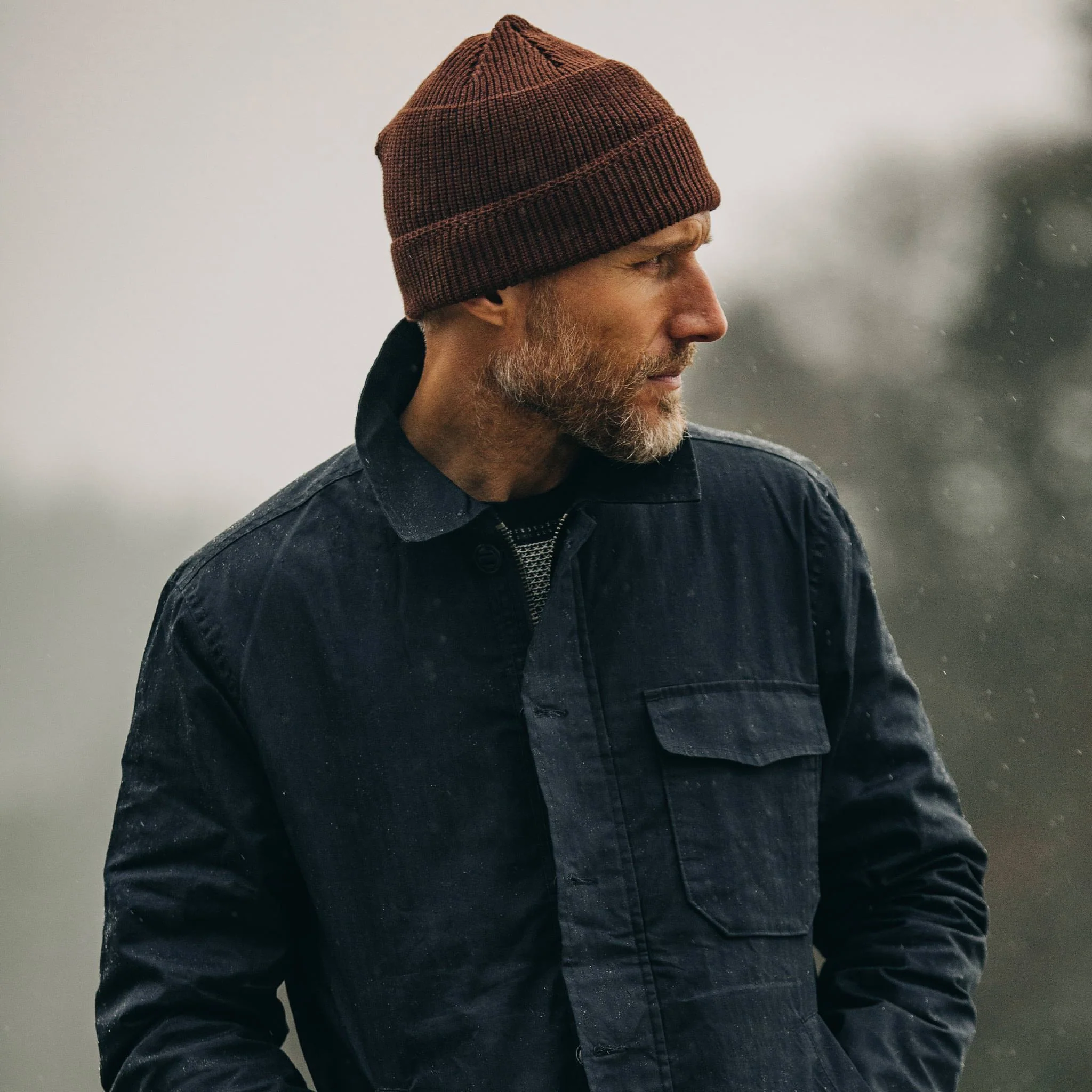 The Rib Beanie in Russet - Image 3