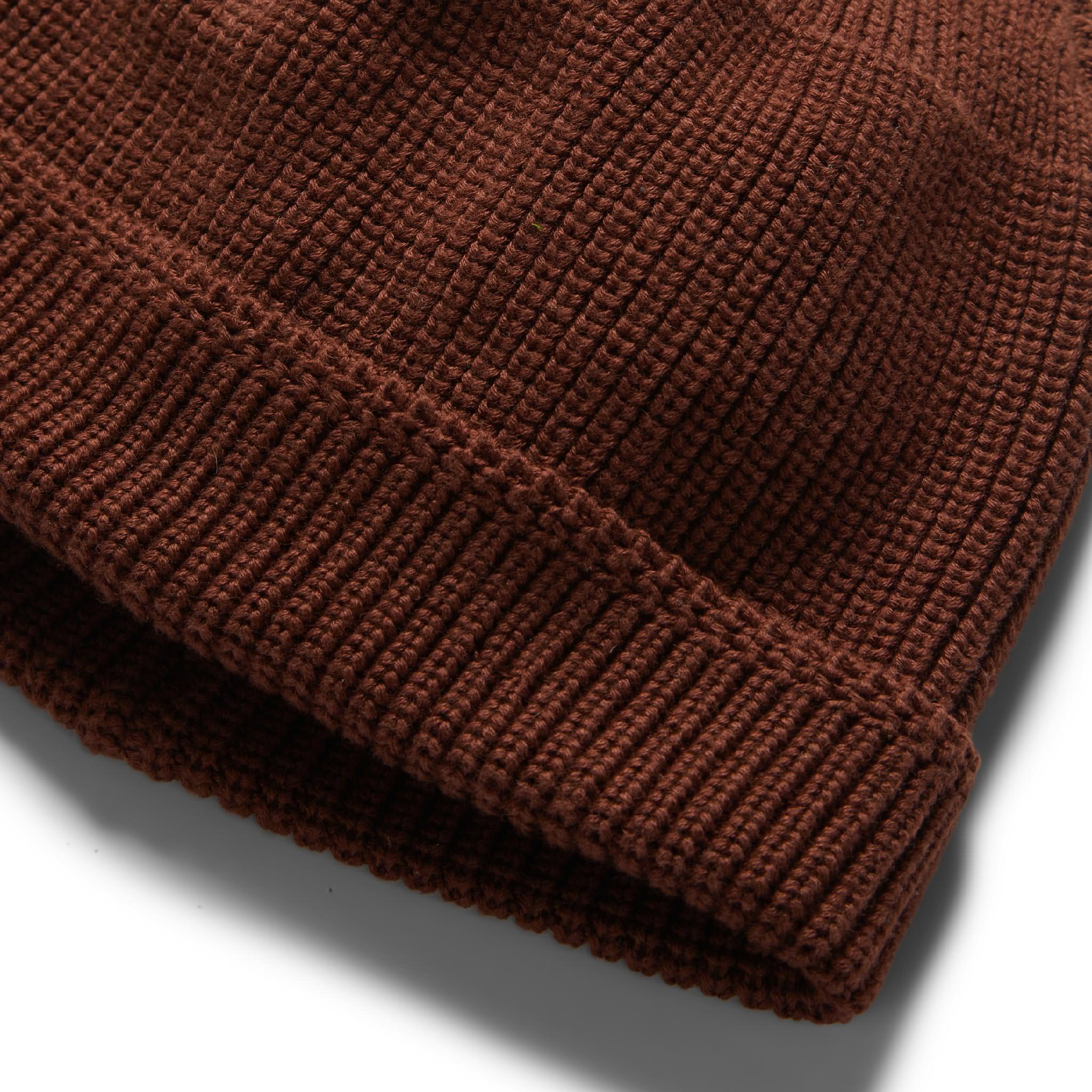 The Rib Beanie in Russet - Image 6