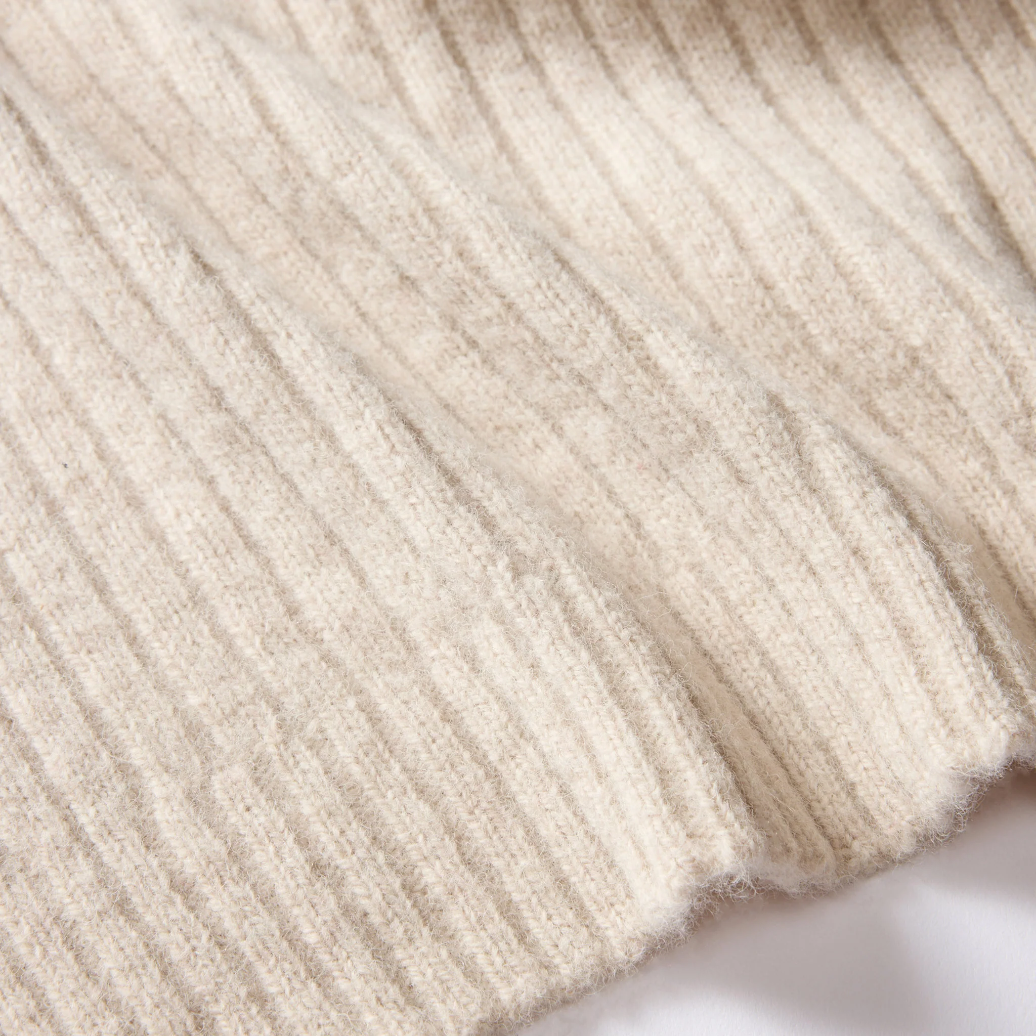 The Rib Scarf in Oat Heather - Image 4
