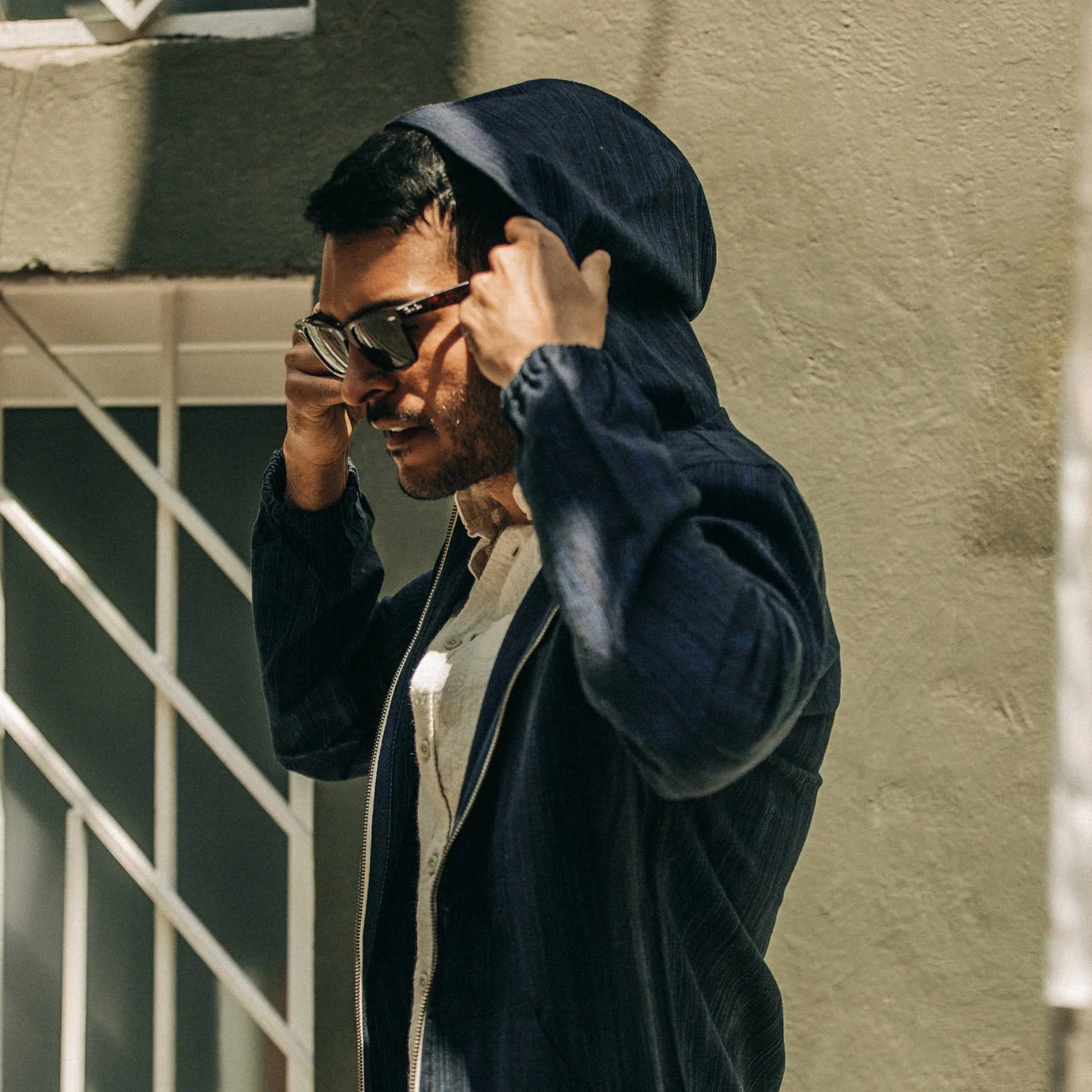 The Riptide Jacket in Indigo Slub - Image 4
