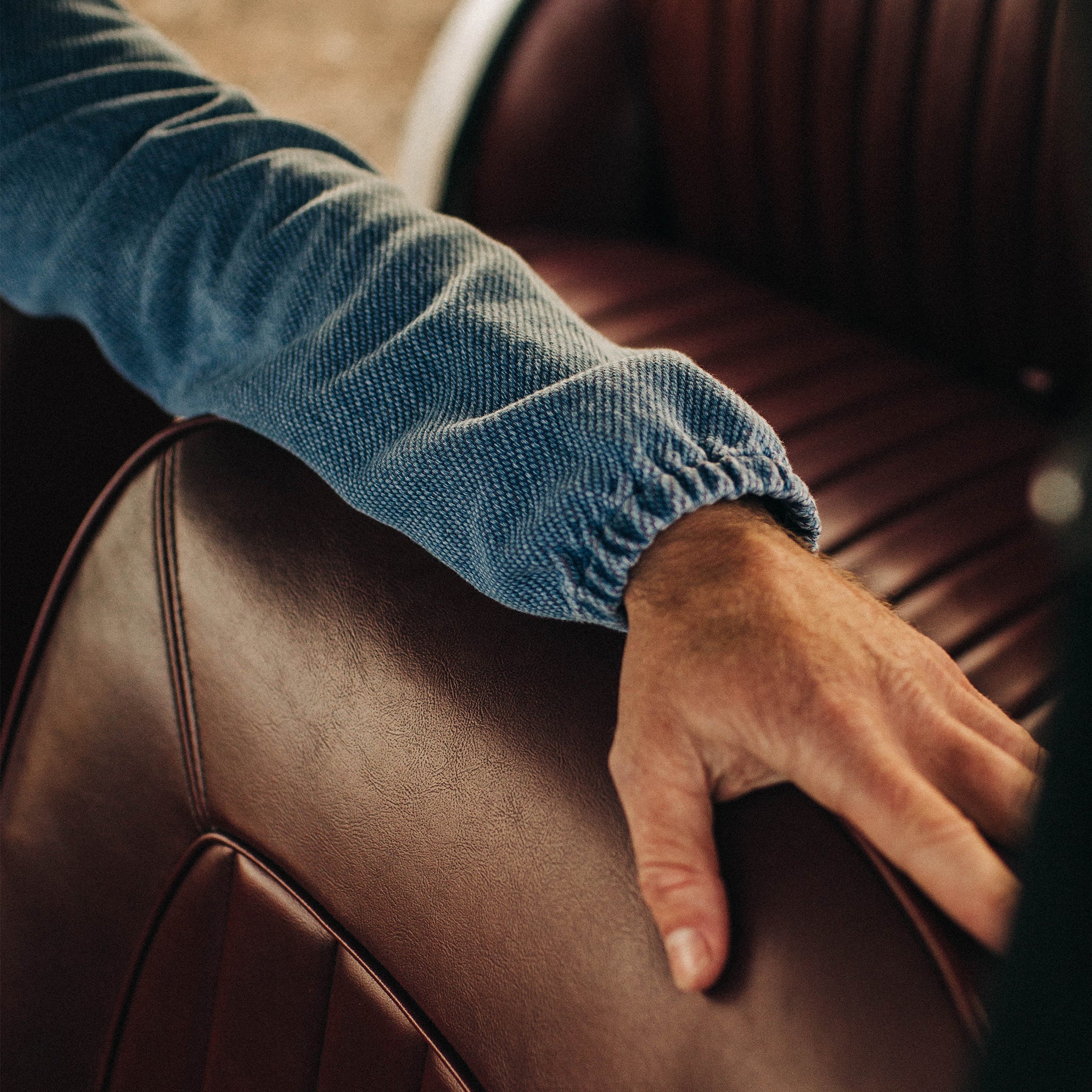 The Riptide Jacket in Washed Indigo Twill - Image 3