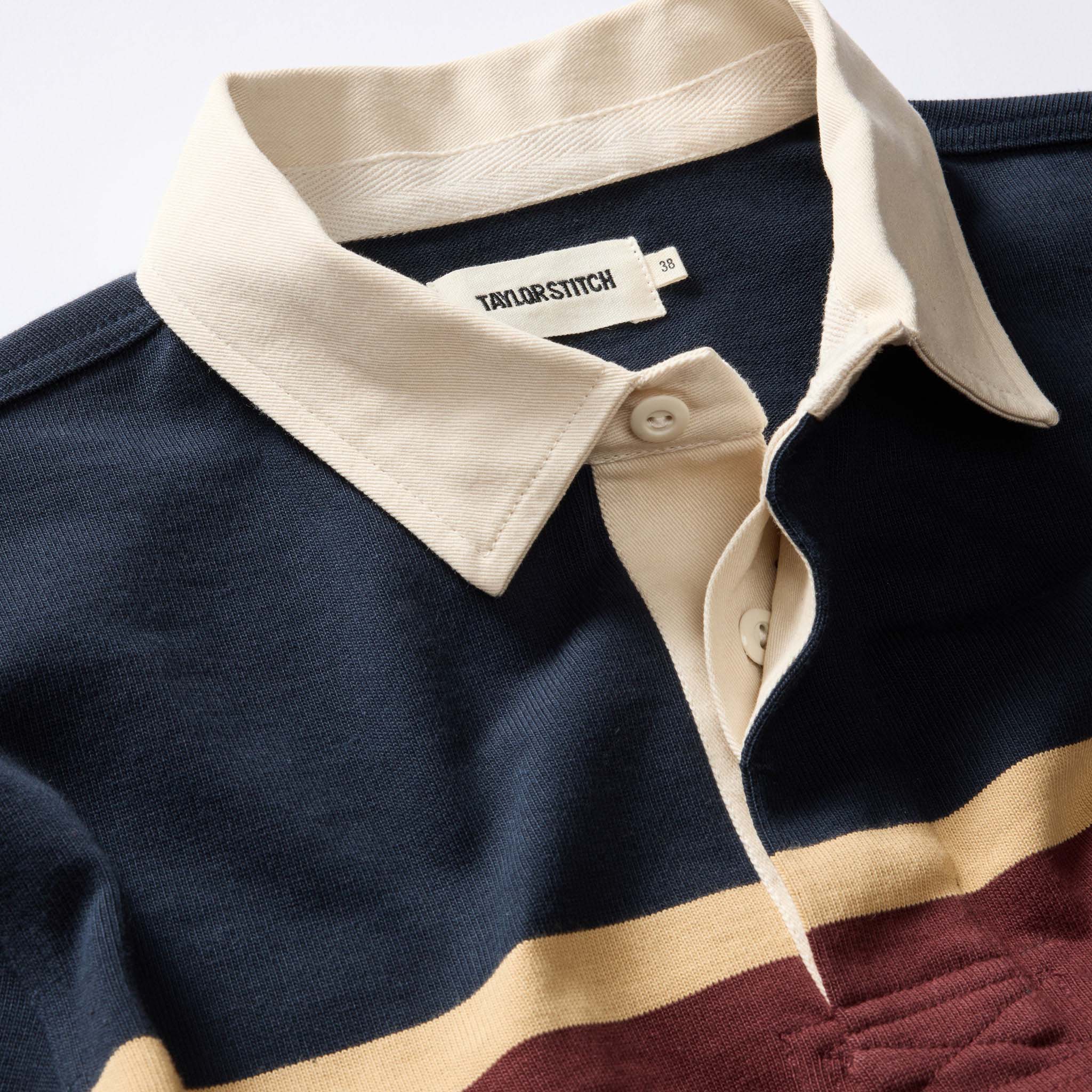 The Rugby in Dark Navy Stripe - Image 5