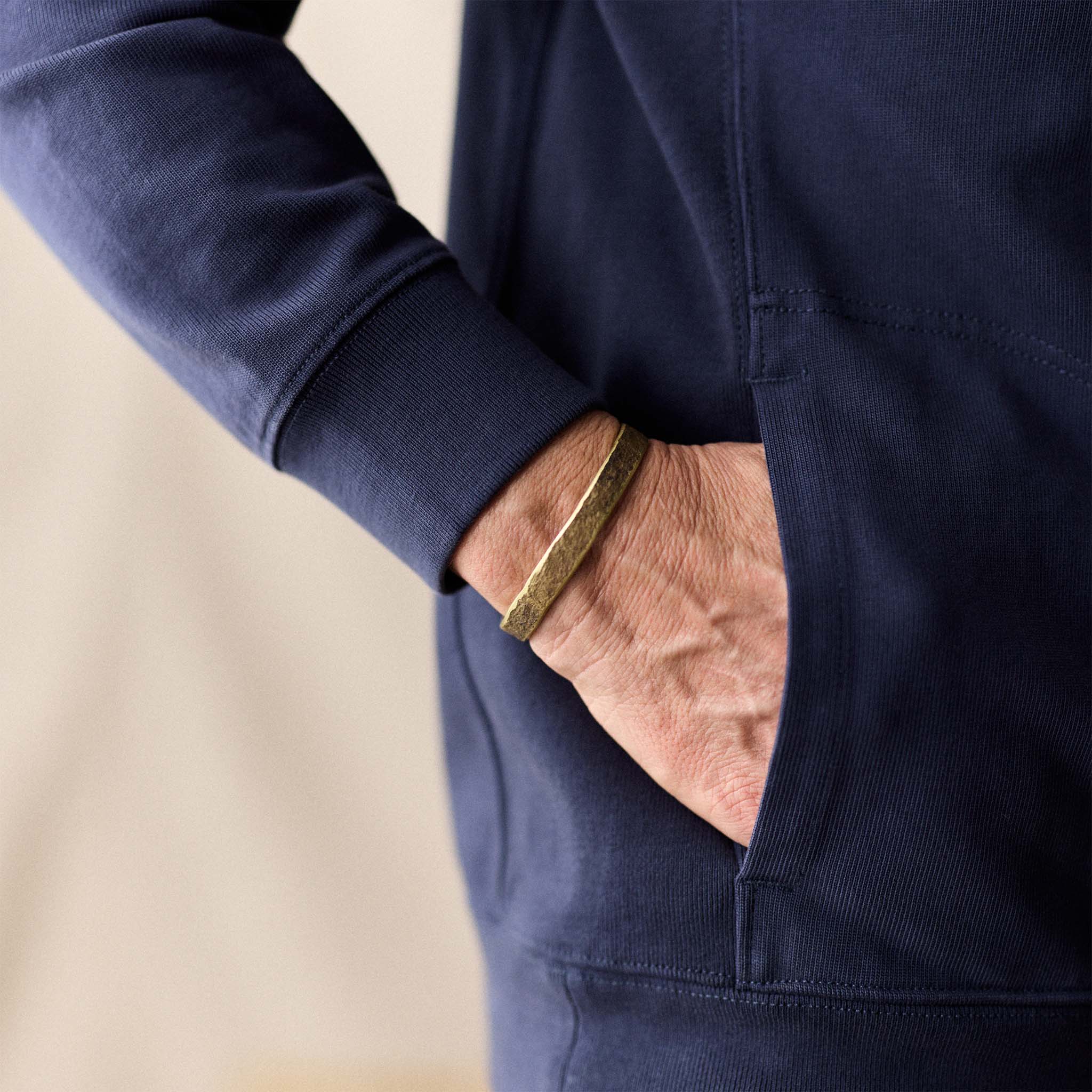 The Rugby Quarter Zip in Faded Navy - Image 4