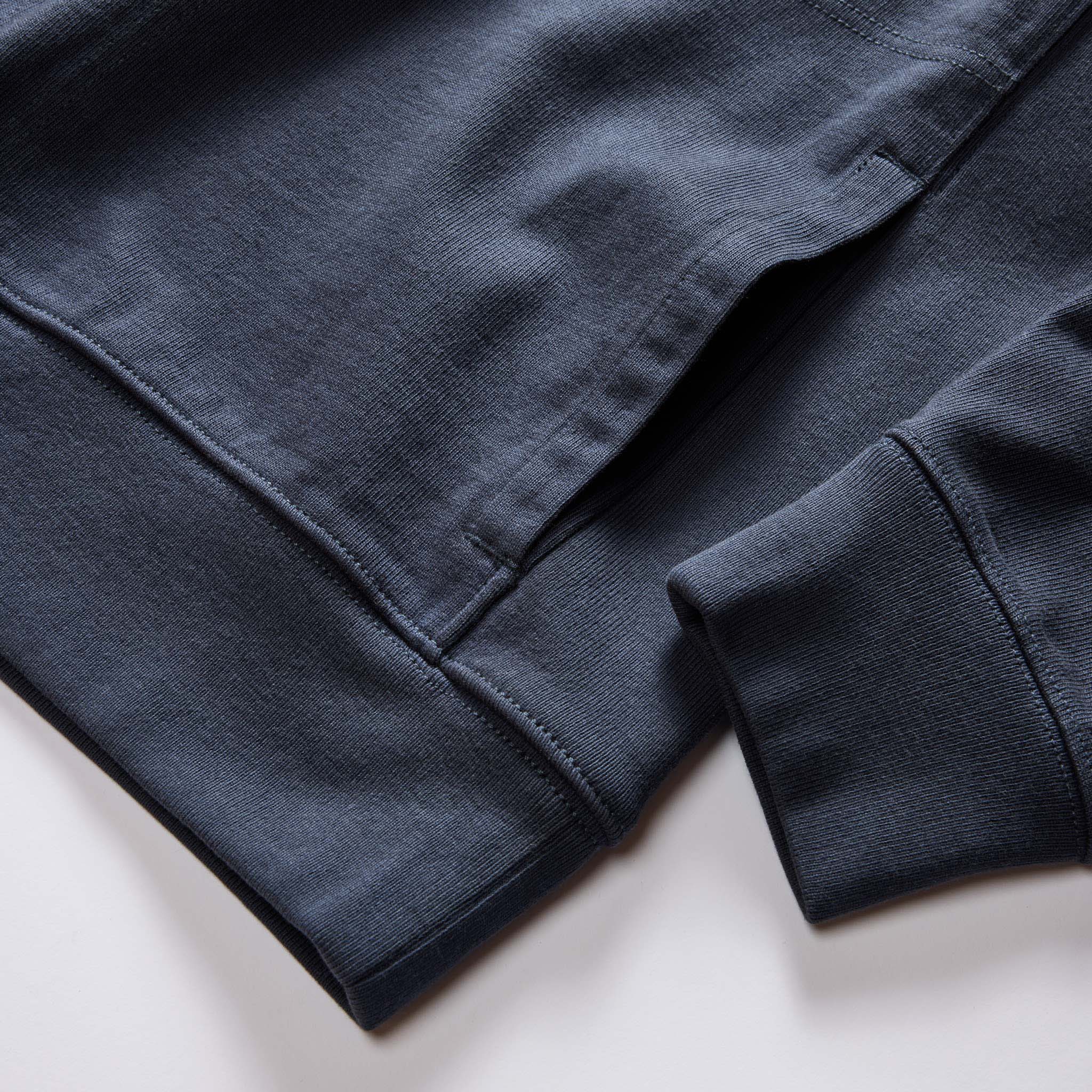 The Rugby Quarter Zip in Faded Navy - Image 7