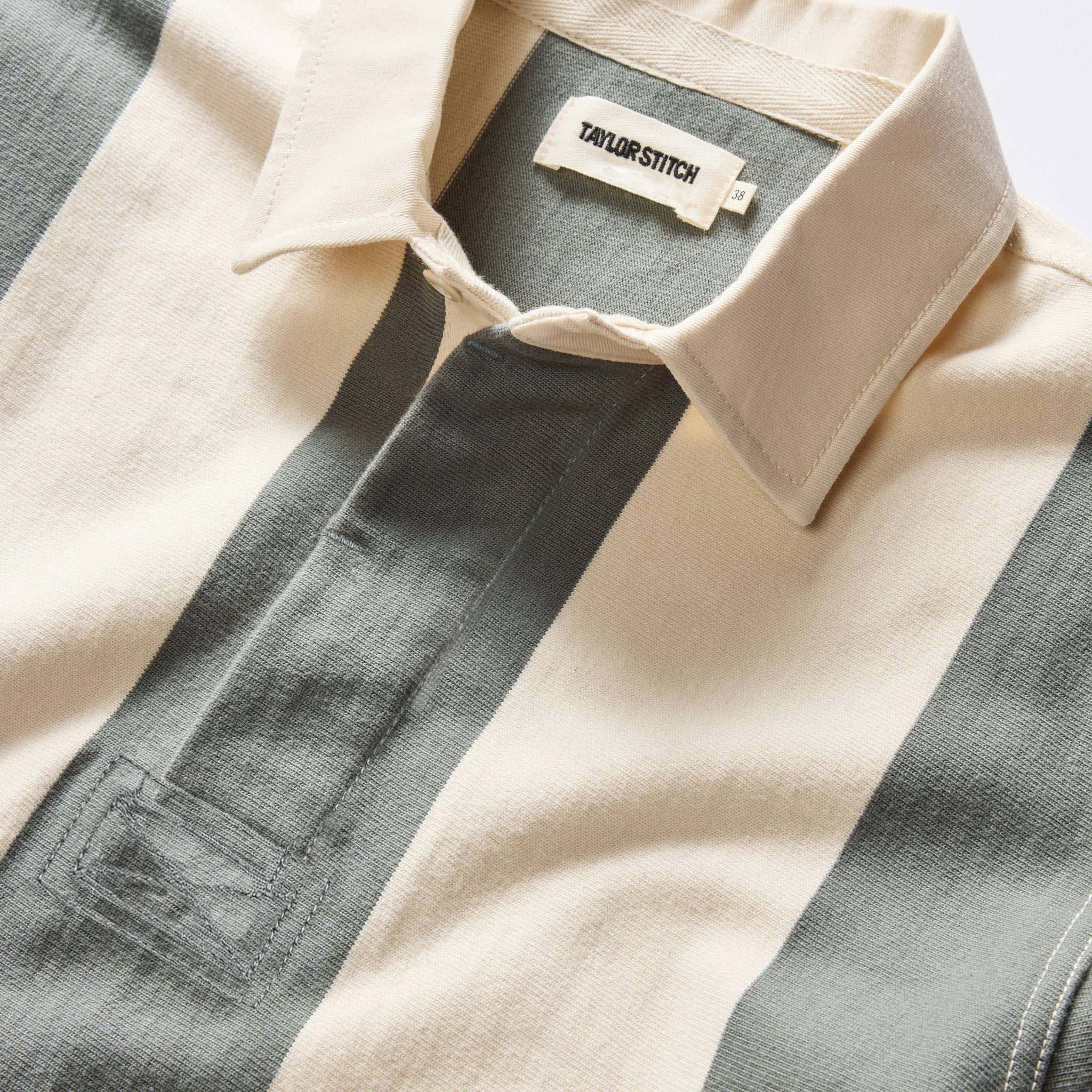 The Rugby Shirt in Deep Sea Stripe - Image 5
