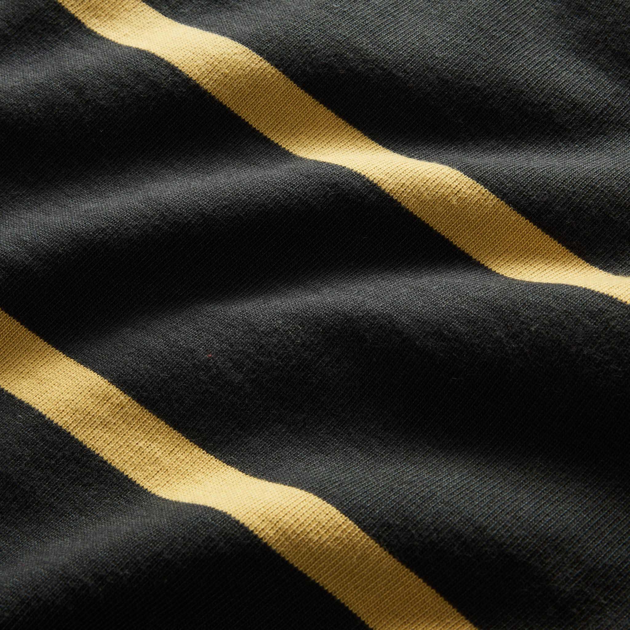 The Rugby Shirt in Faded Black Stripe - Image 7
