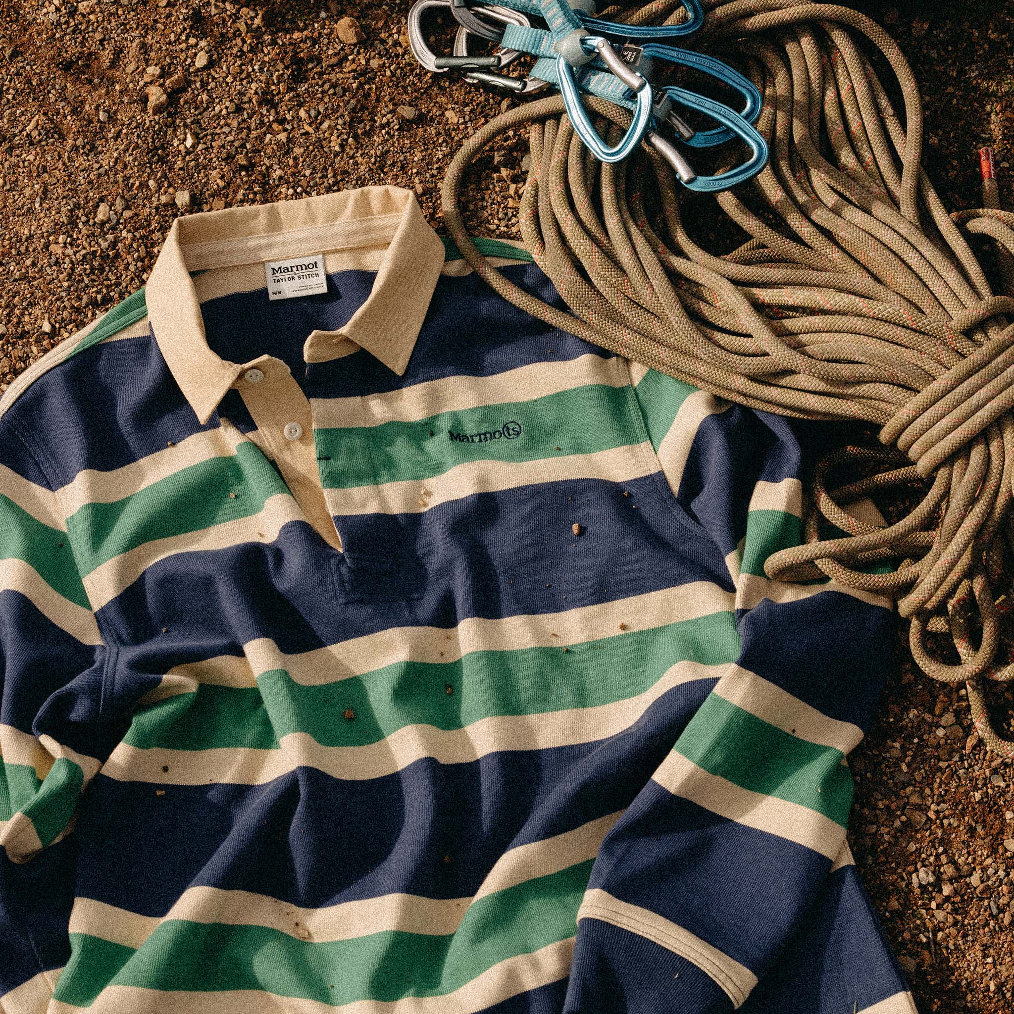 The Rugby Shirt in Navy Stripe - Image 5