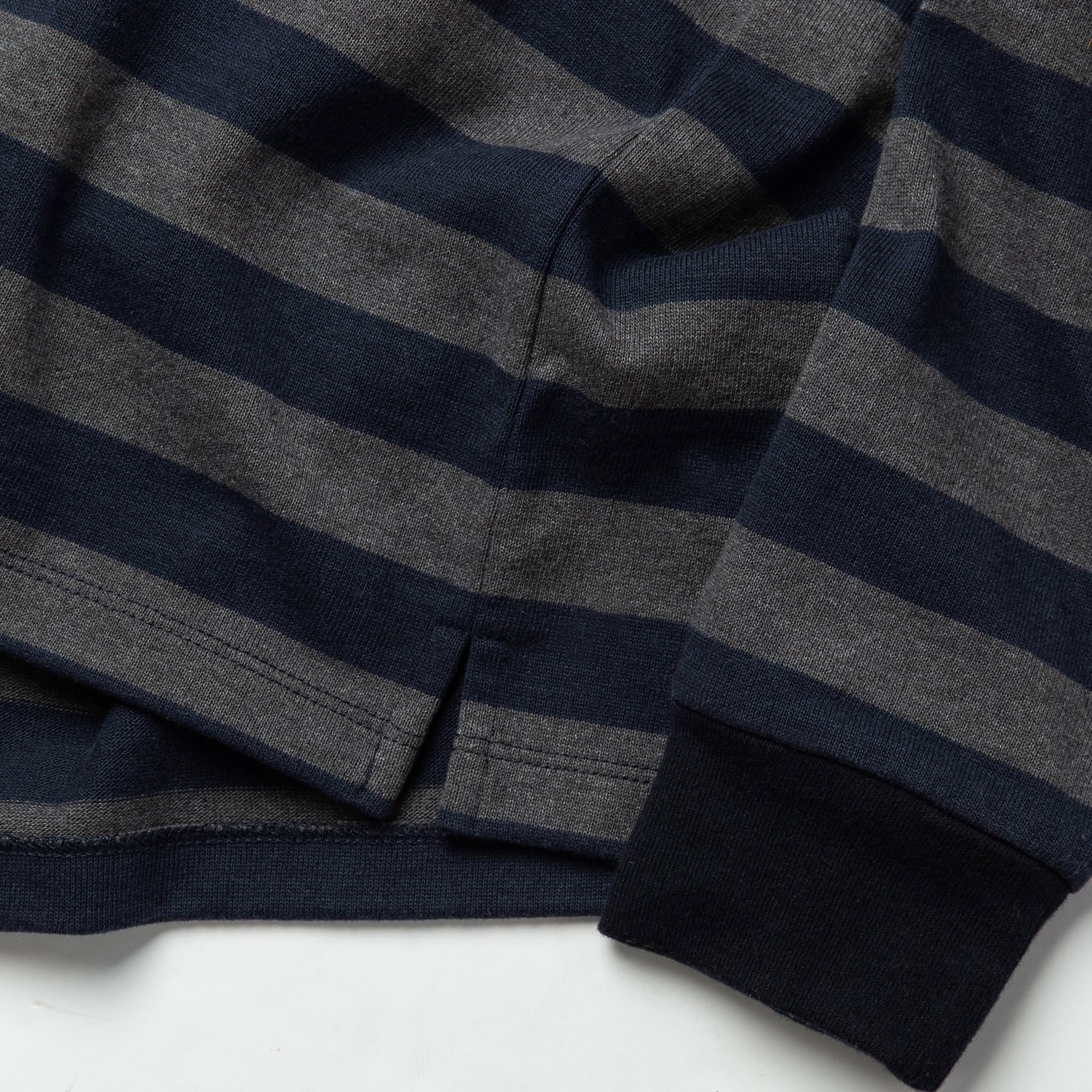 The Rugby Shirt in Navy Stripe - Image 7