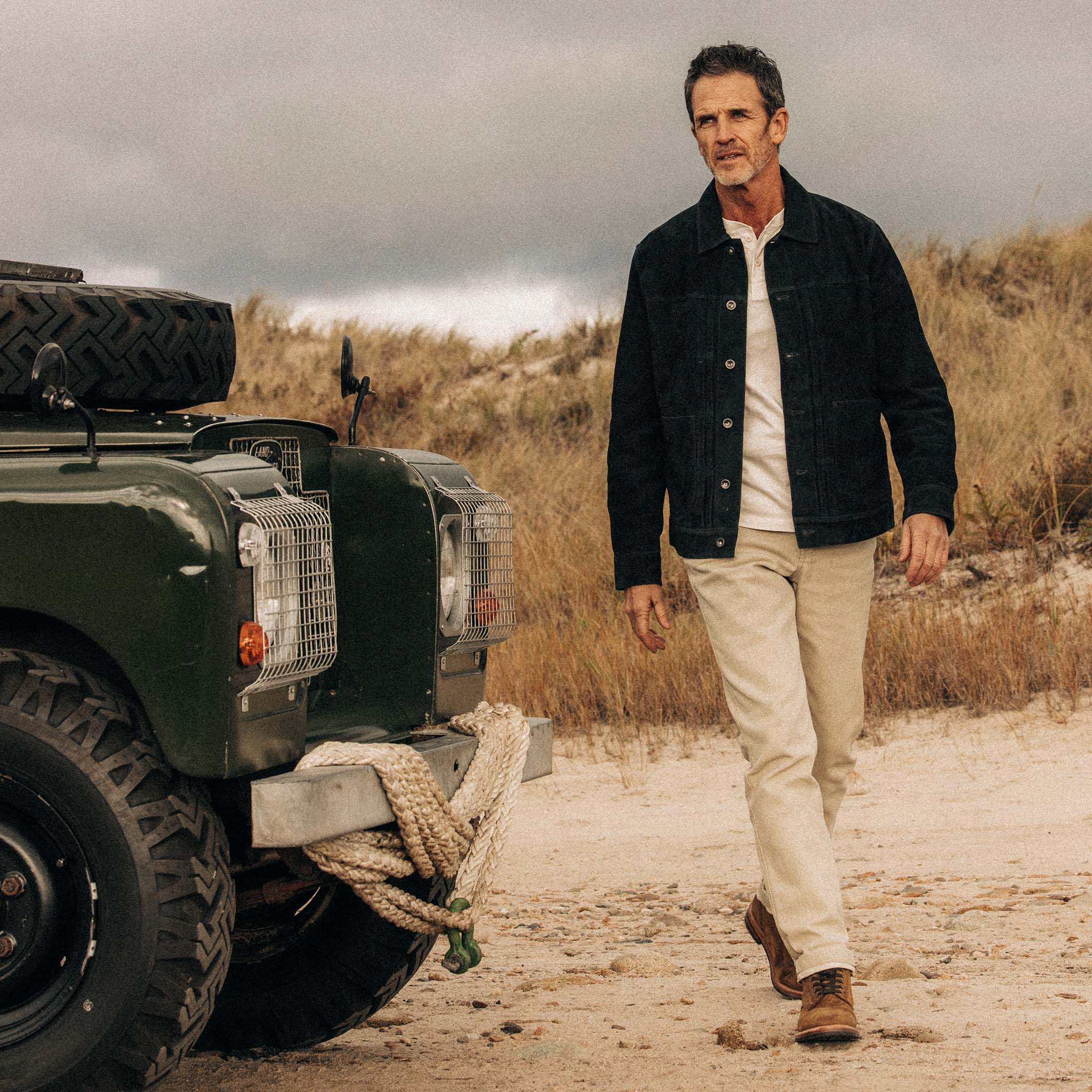 The Ryder Jacket in Dark Navy Suede - Image 2