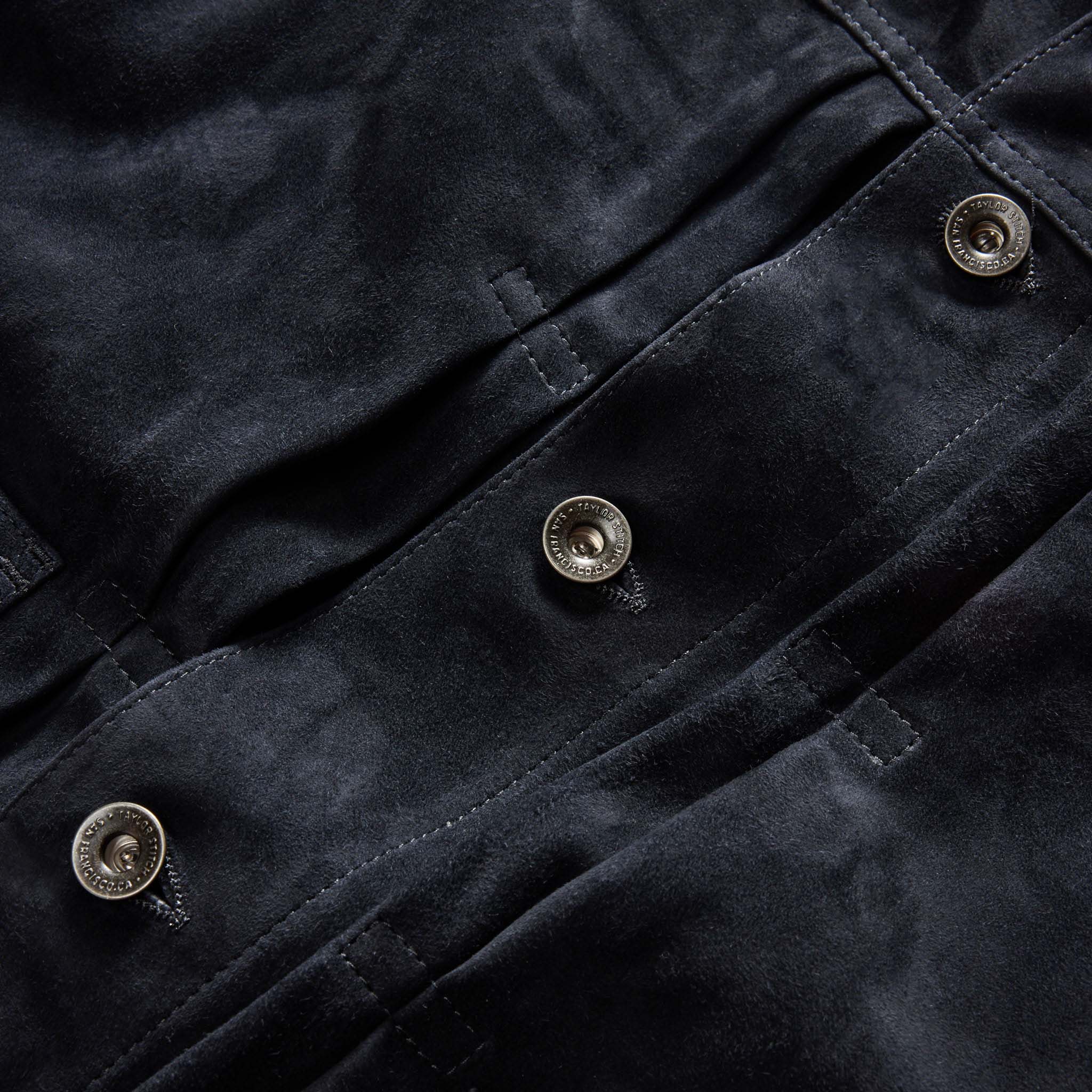The Ryder Jacket in Dark Navy Suede - Image 9