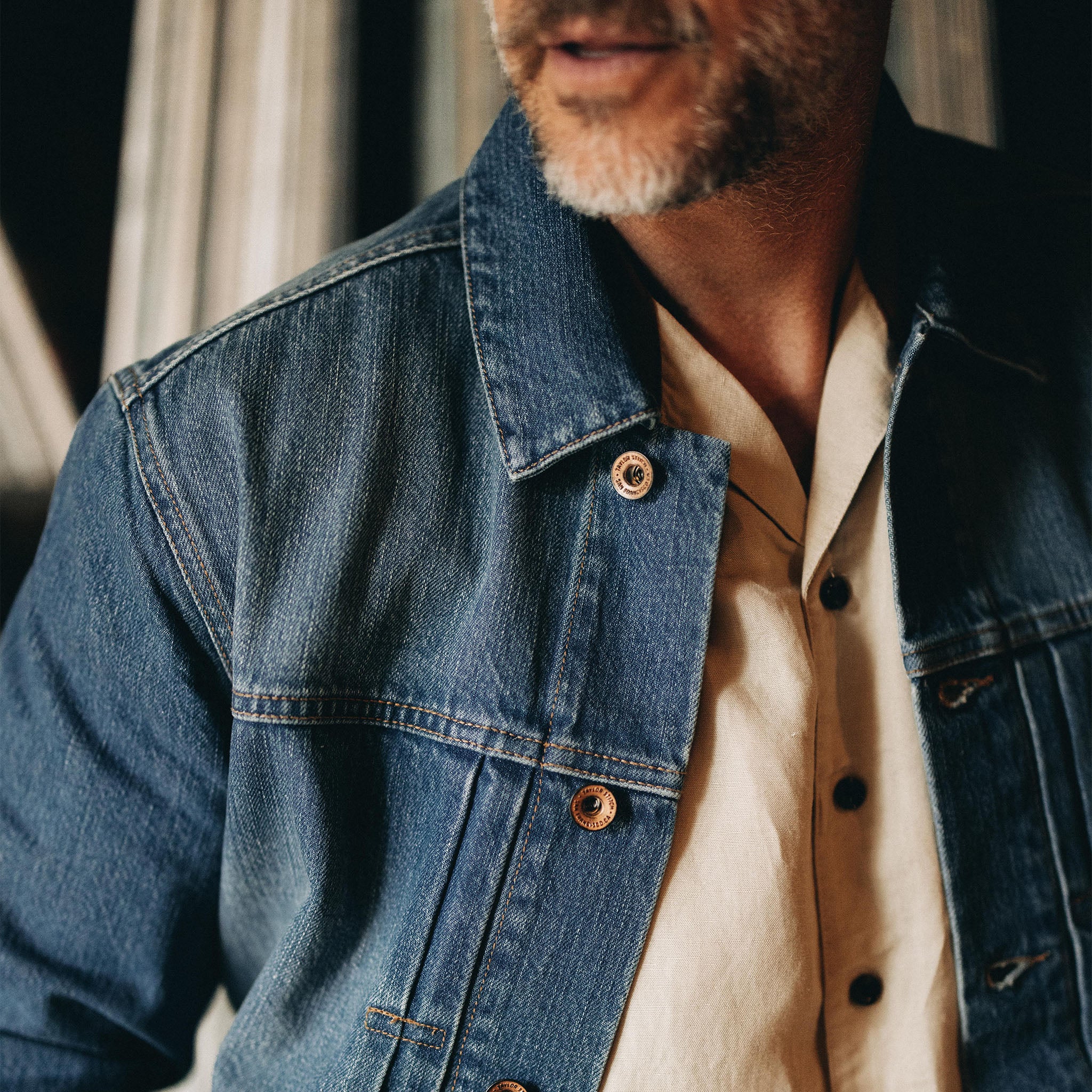 The Ryder Jacket in Sun Bleached Denim - Image 3