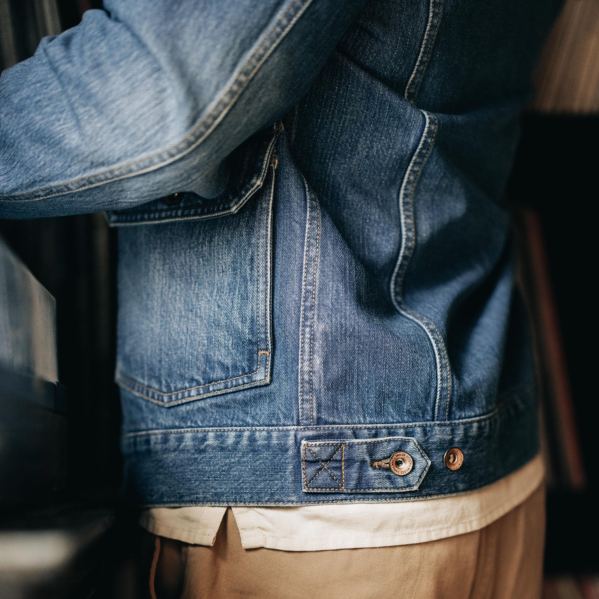 The Ryder Jacket in Sun Bleached Denim - Image 4