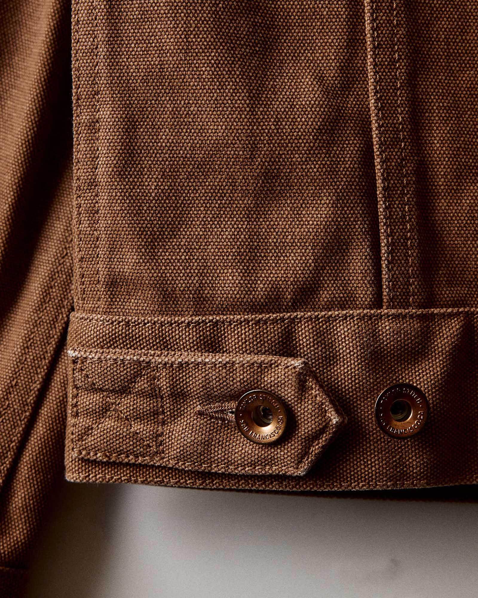 The Ryder Jacket in Tobacco Chipped Canvas - Image 7