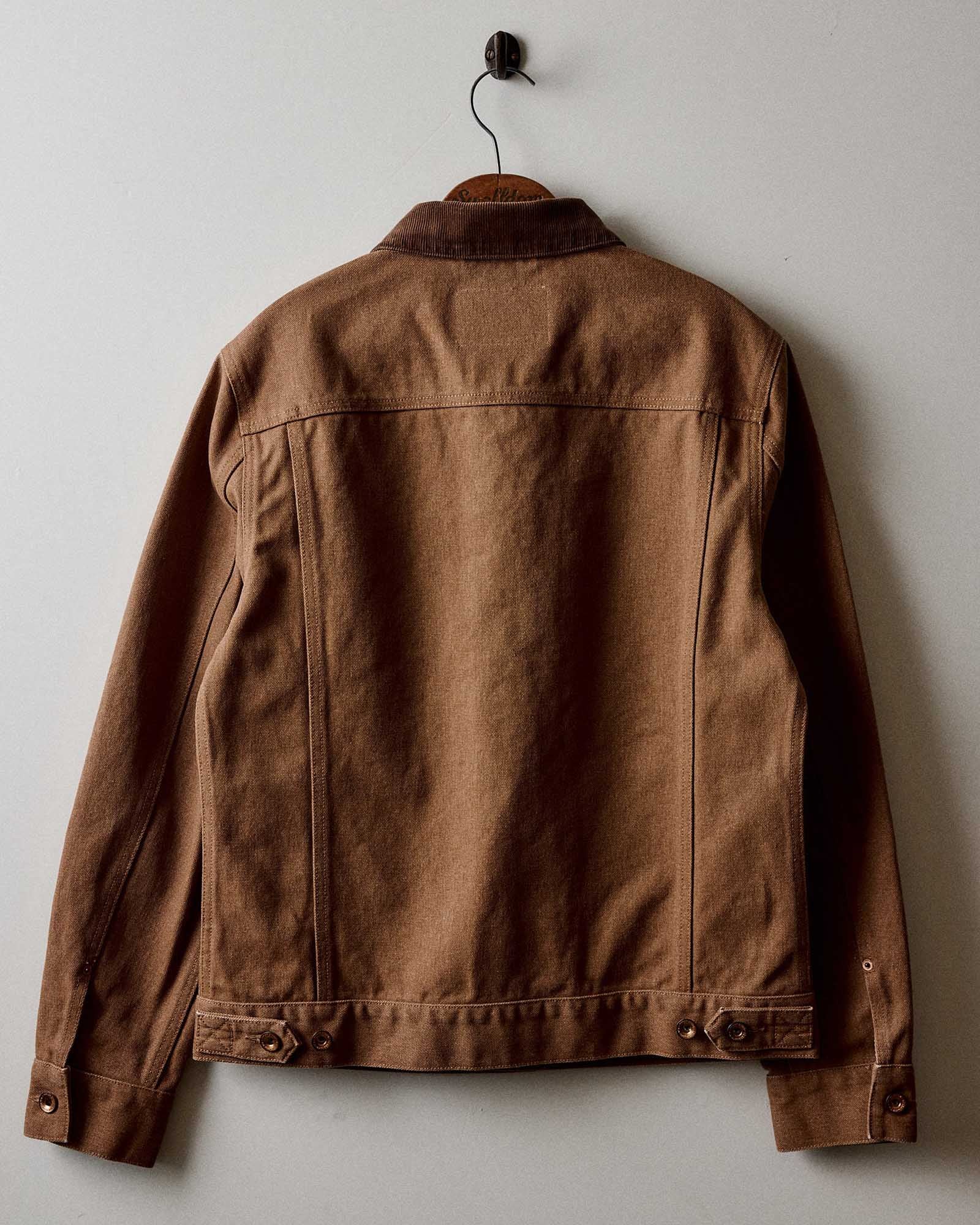 The Ryder Jacket in Tobacco Chipped Canvas - Image 8