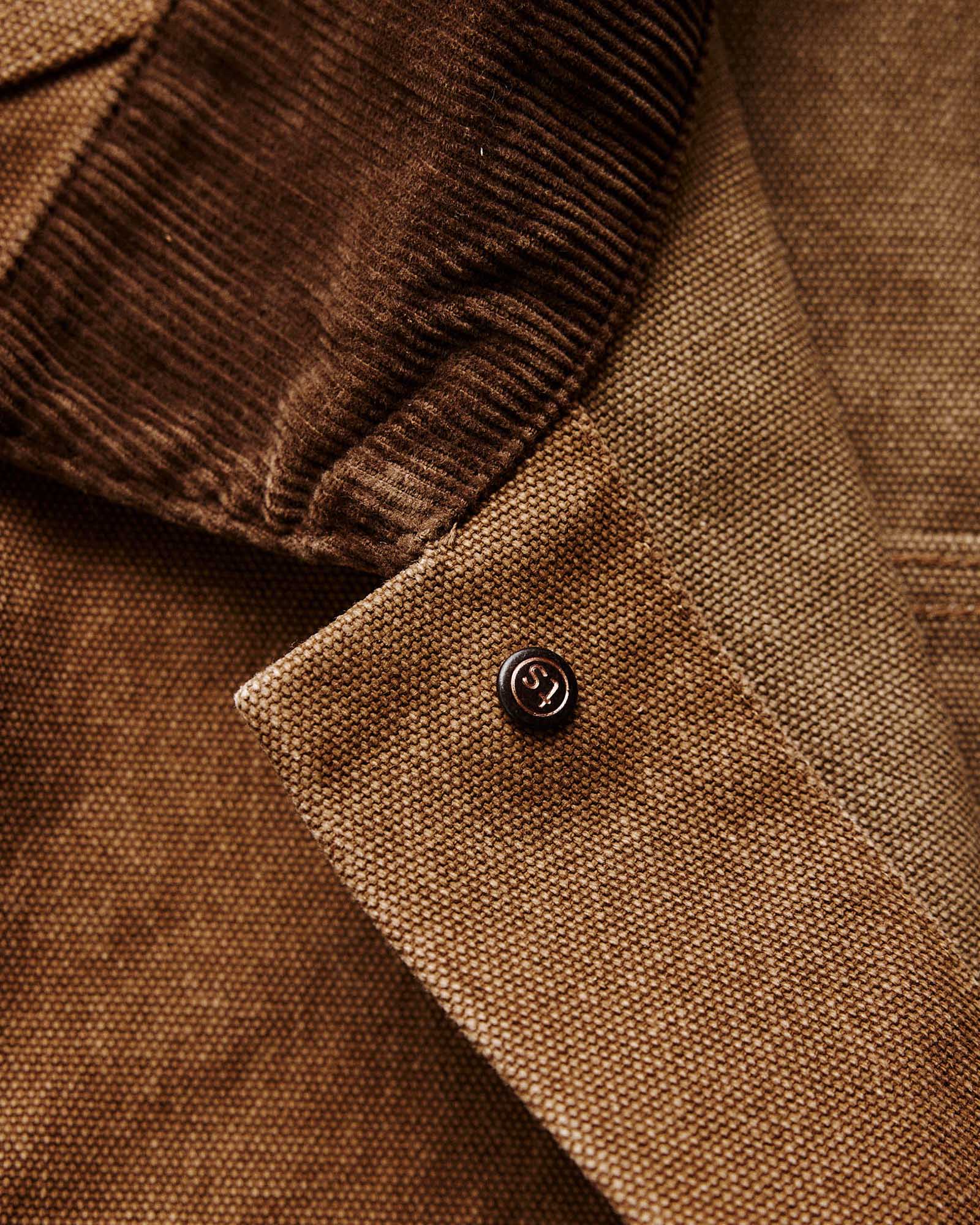 The Ryder Jacket in Tobacco Chipped Canvas - Image 9