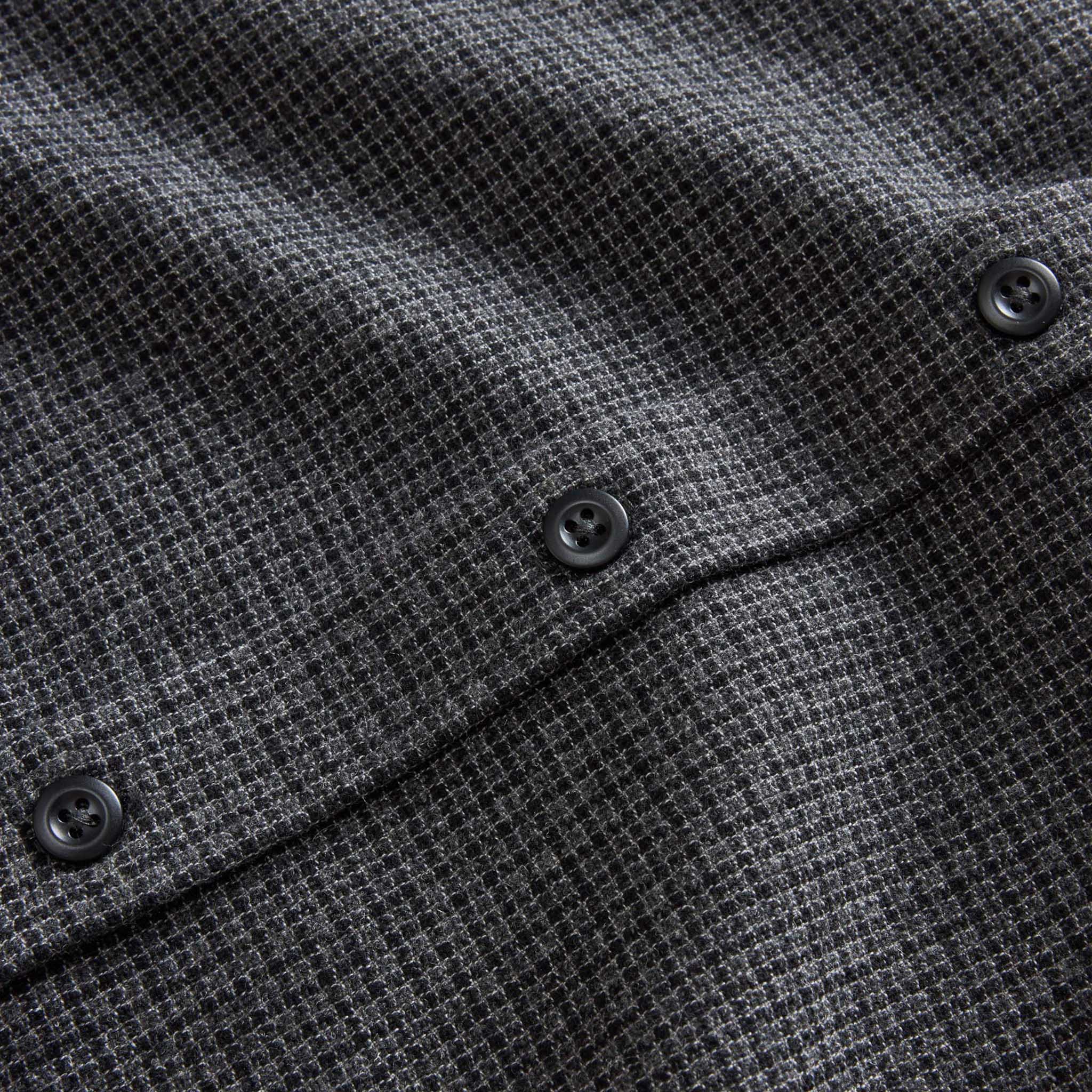 The Saddler Shirt in Ash Check Wool - Image 8