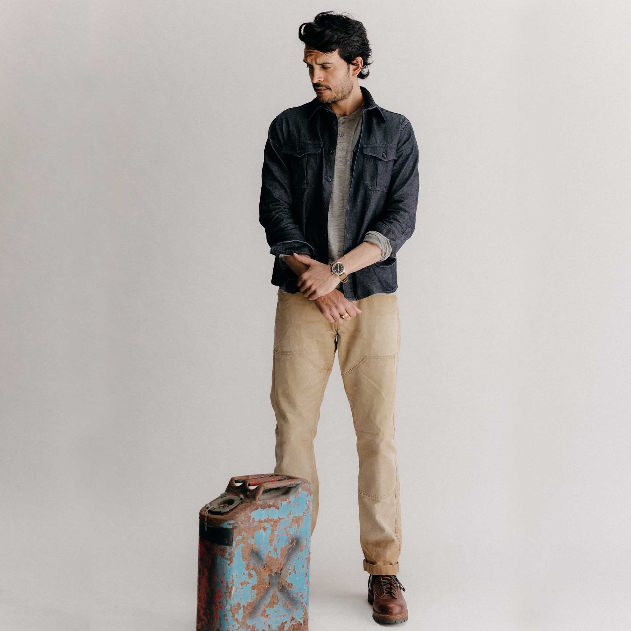 The Saddler Shirt in Indigo Broken Twill - Image 4