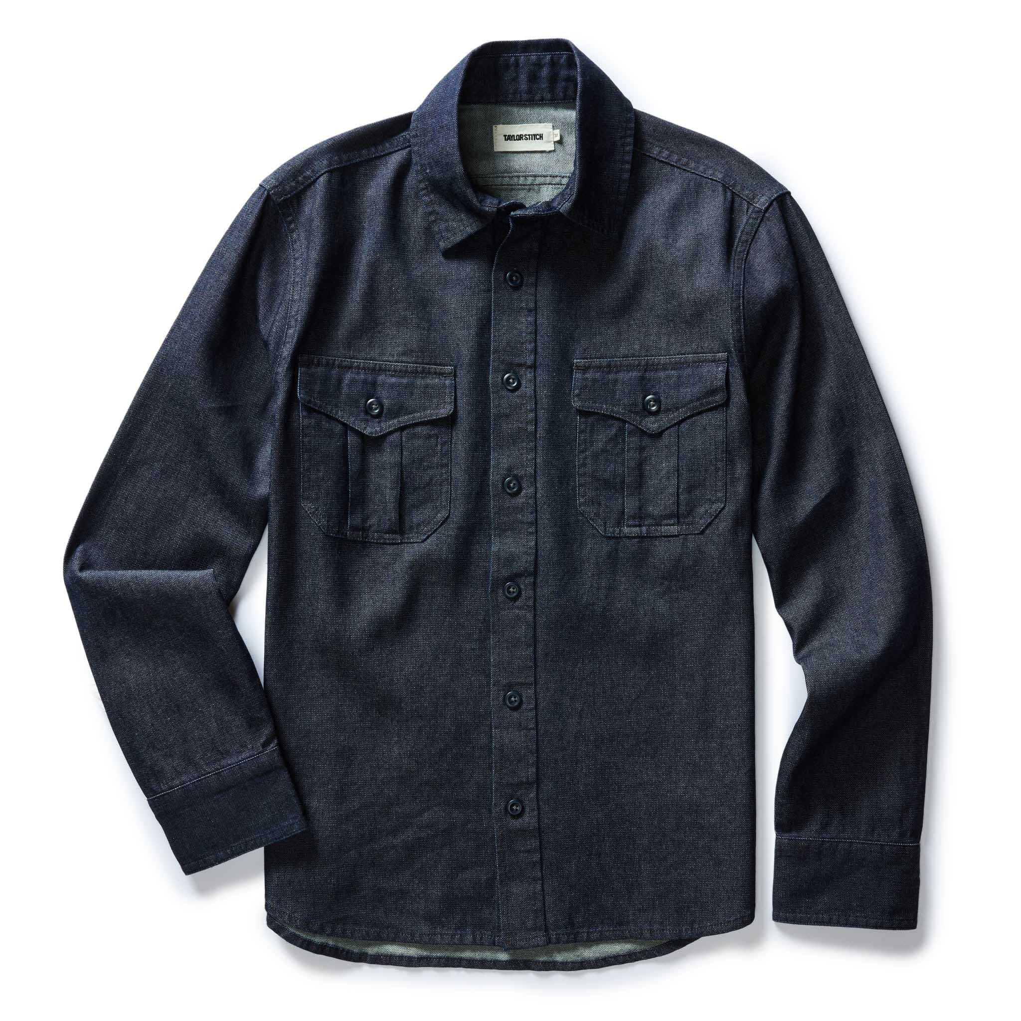 The Saddler Shirt in Indigo Broken Twill - Image 5