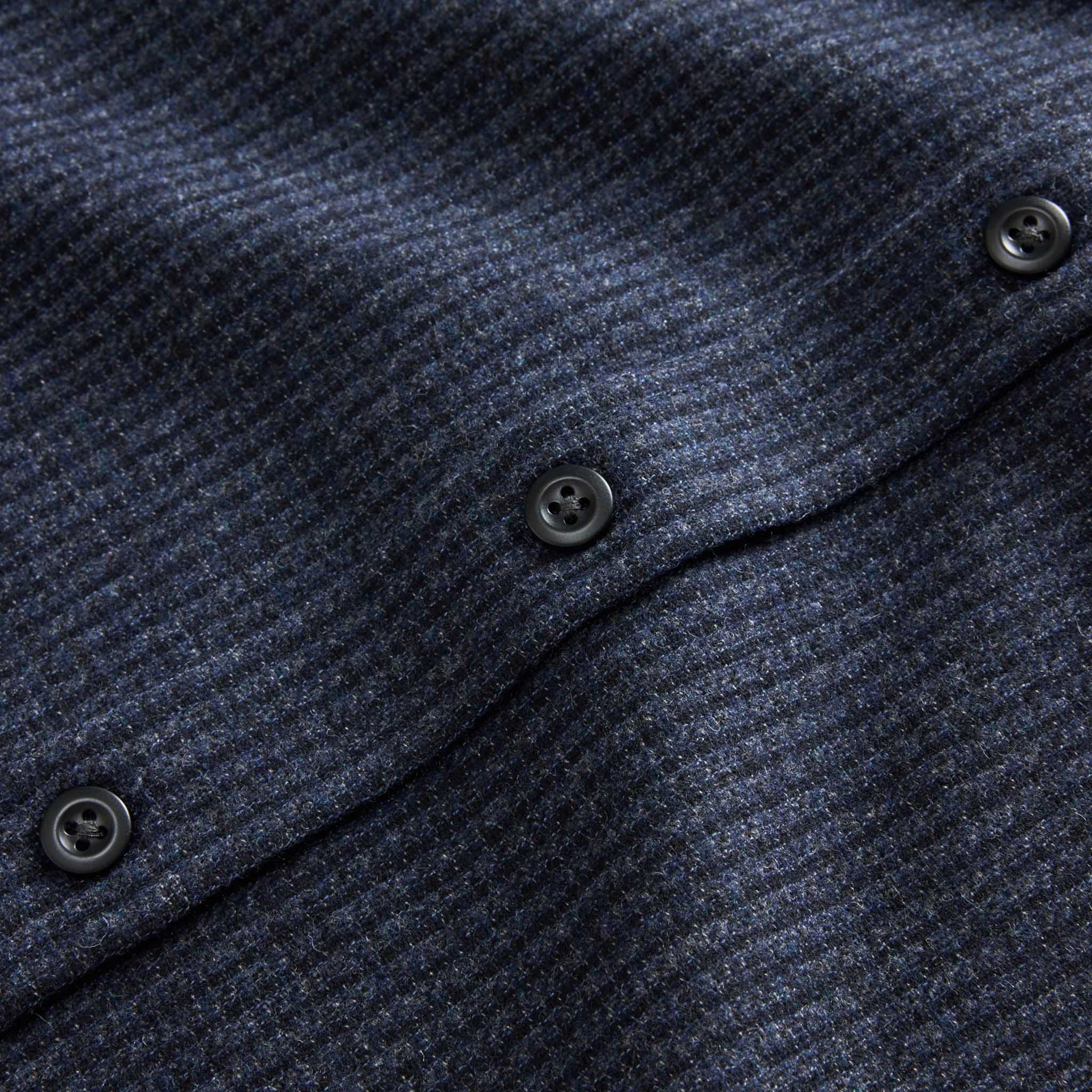 The Saddler Shirt in Midnight Check Wool - Image 8