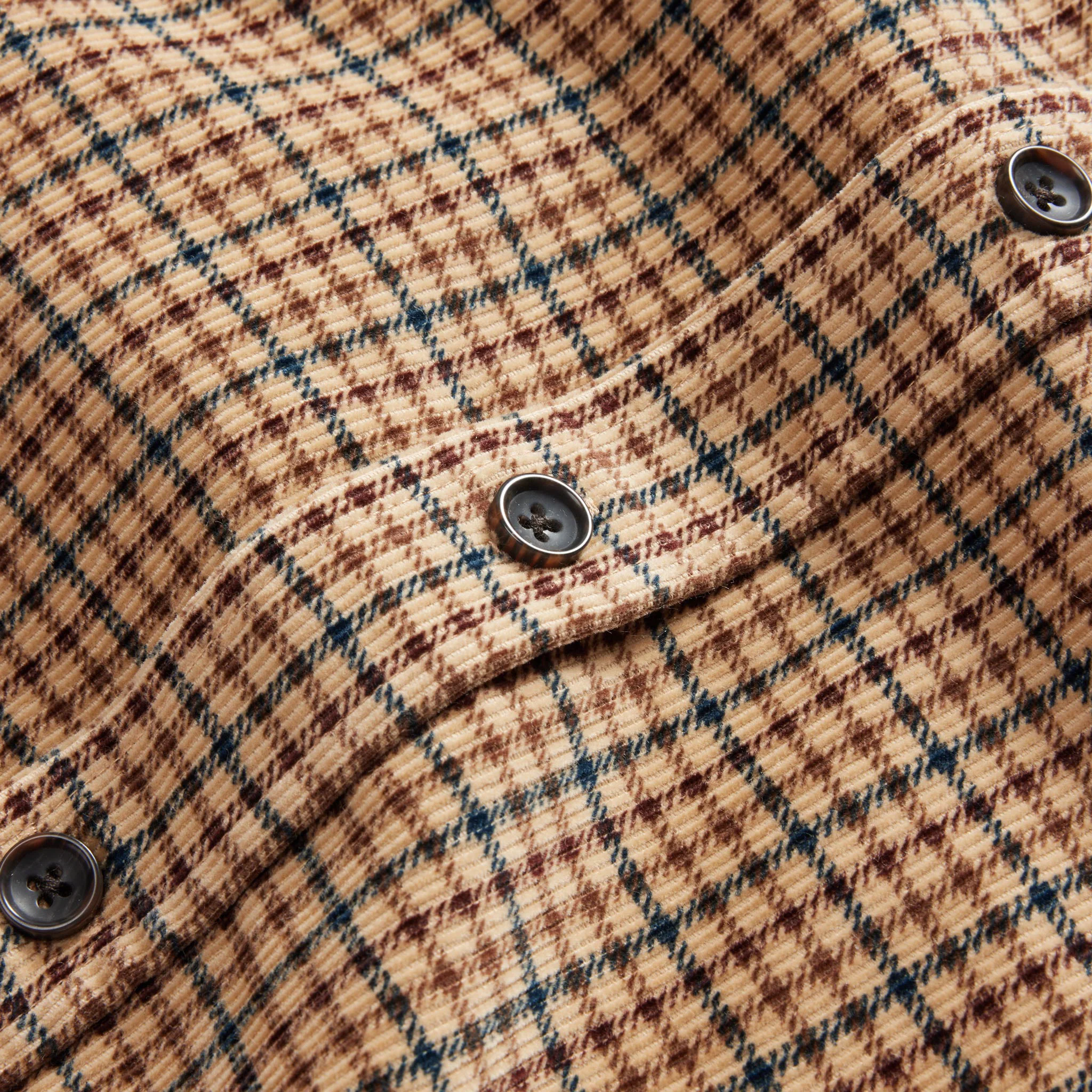 The Saddler Shirt in Teak Plaid Cord - Image 7