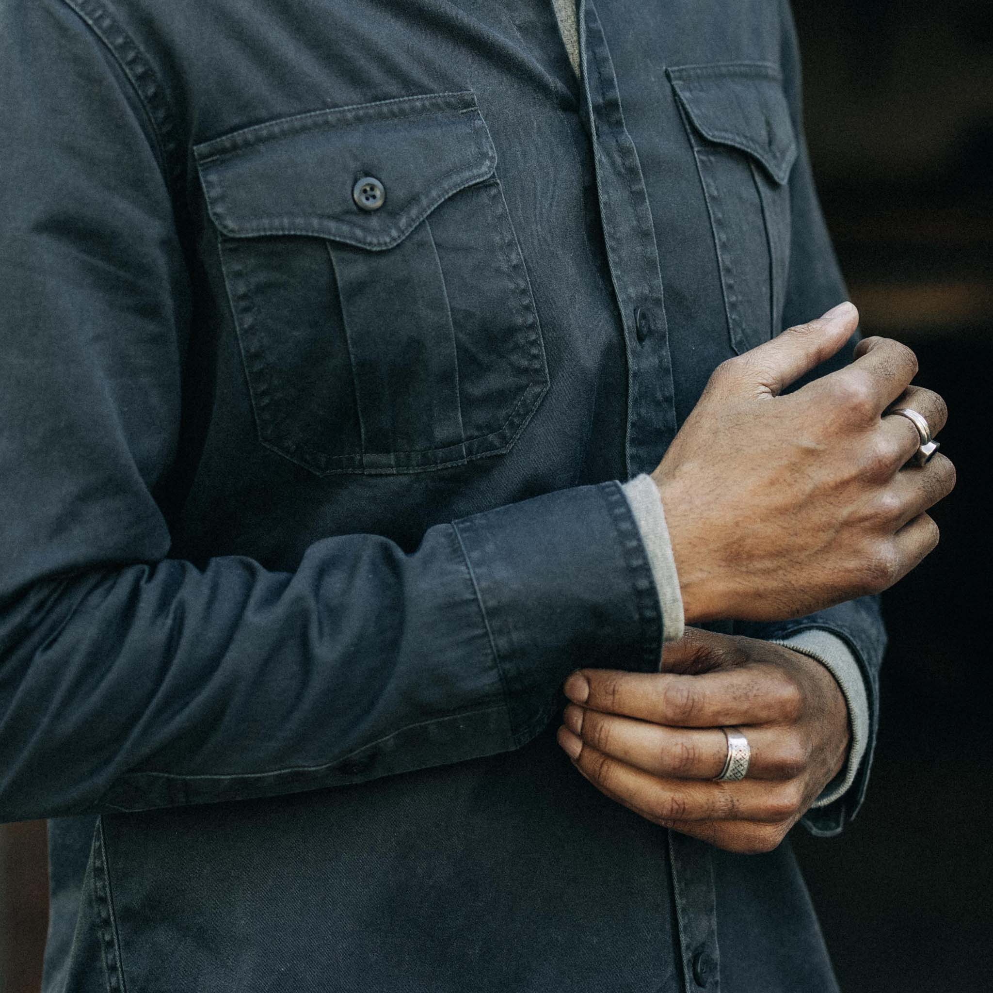 The Saddler Shirt in Washed Coal - Image 4