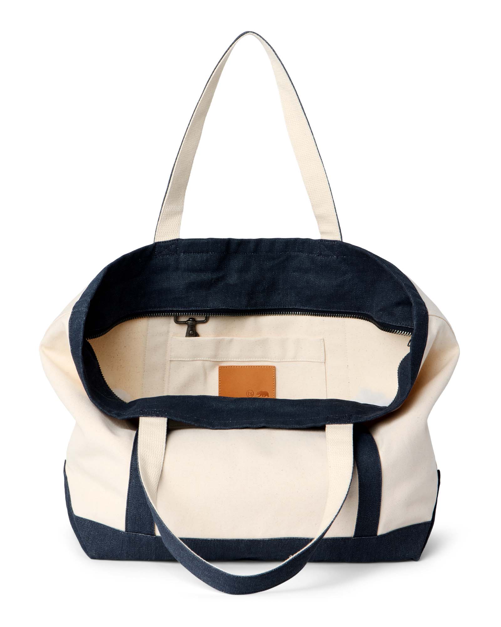 The Schooner Tote in Seeded Natural Chipped Canvas - Image 5