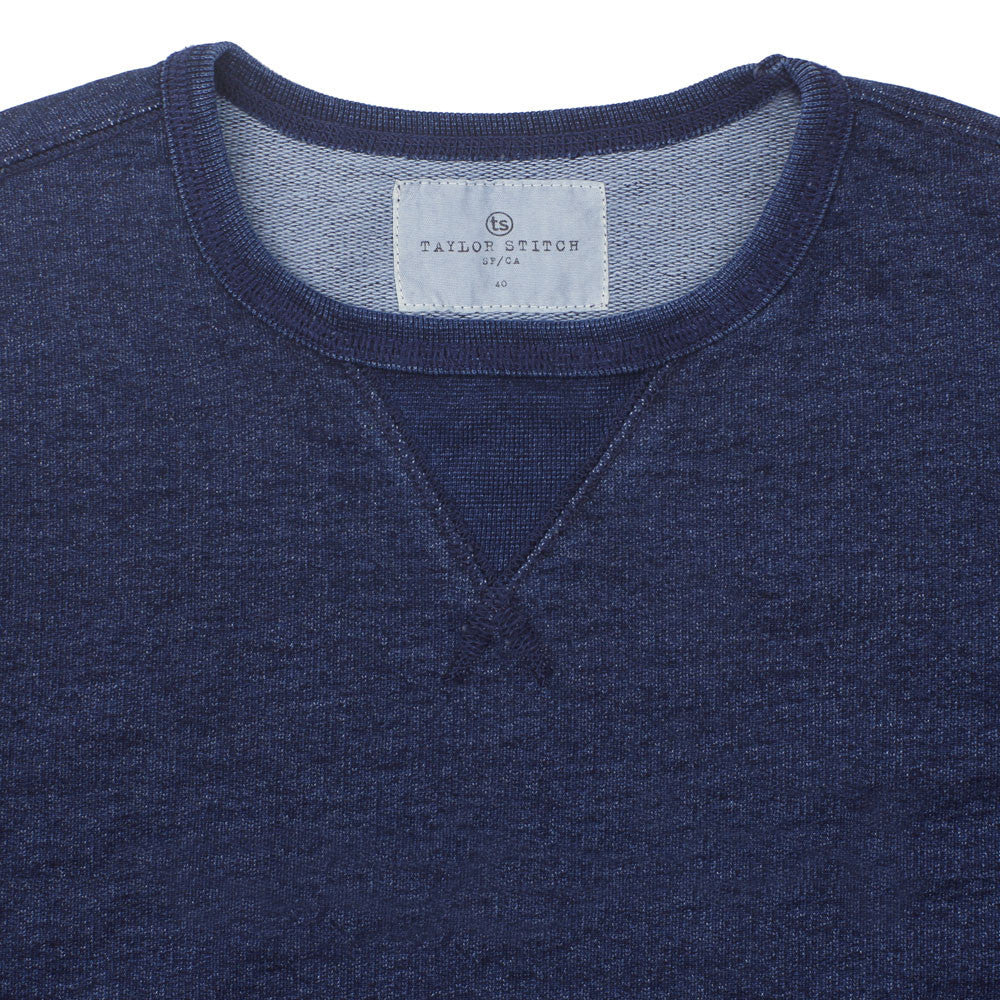 The Crewneck Sweatshirt in Sea Washed Indigo - Image 2
