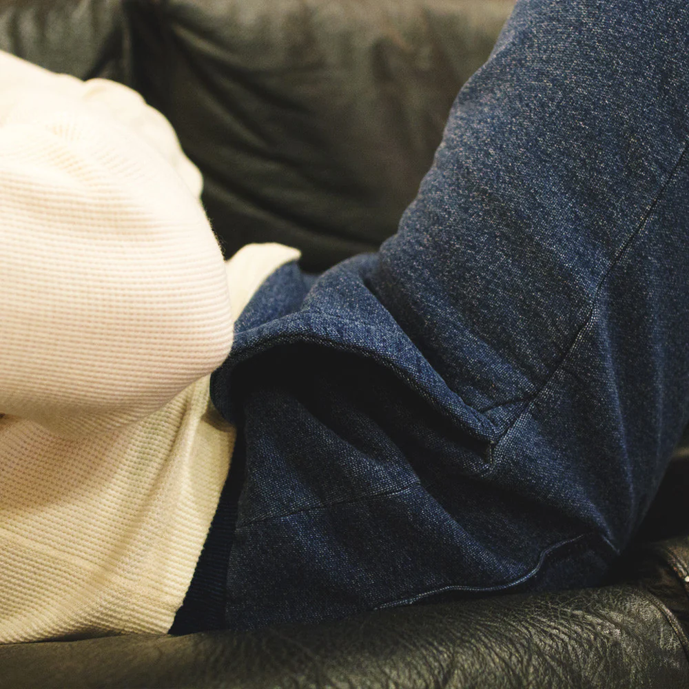Sea Washed Indigo Fleece Sweatpants - Image 5